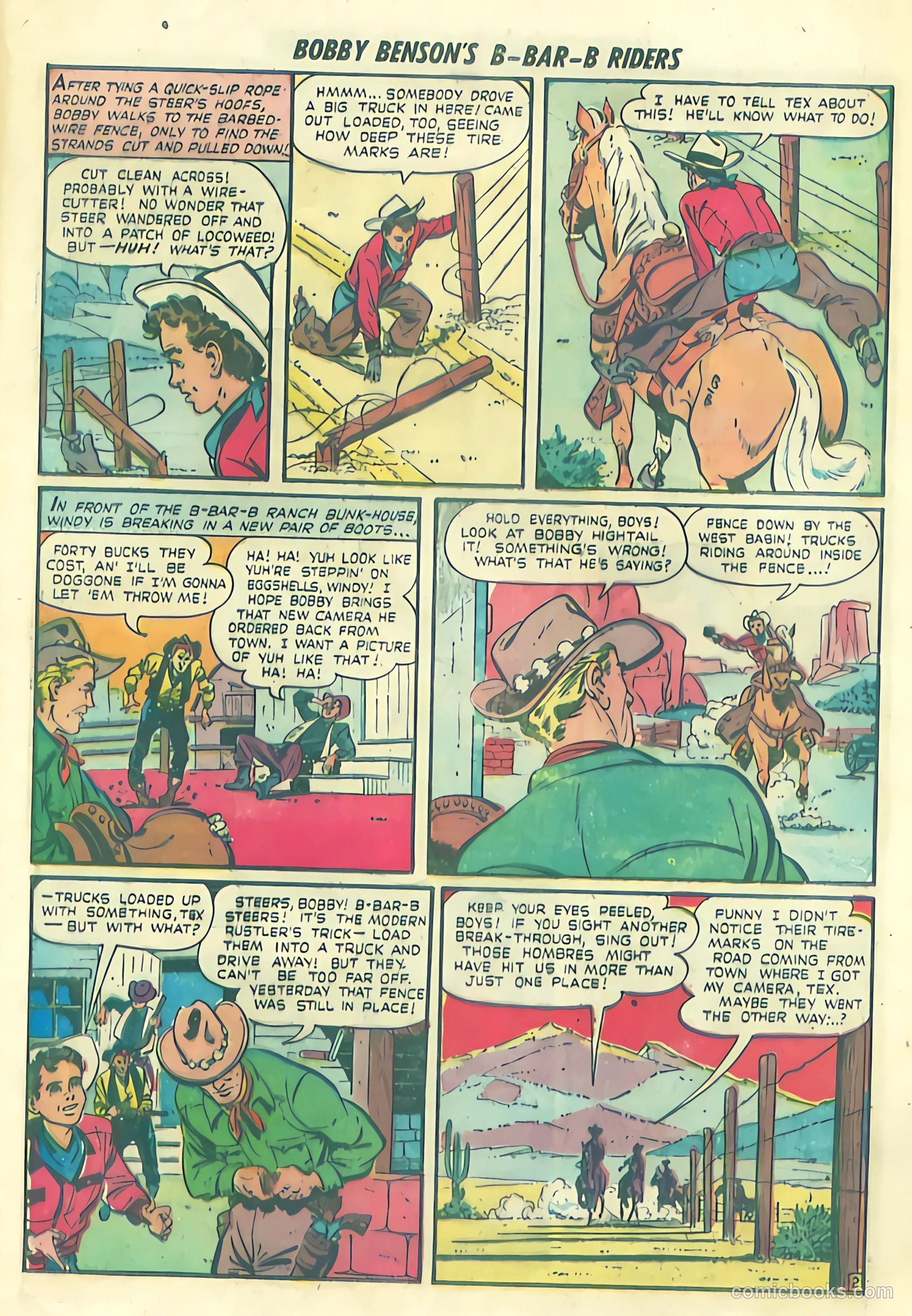 Bobby Benson's B-Bar-B Riders #1 (1950) — page 29 of 36