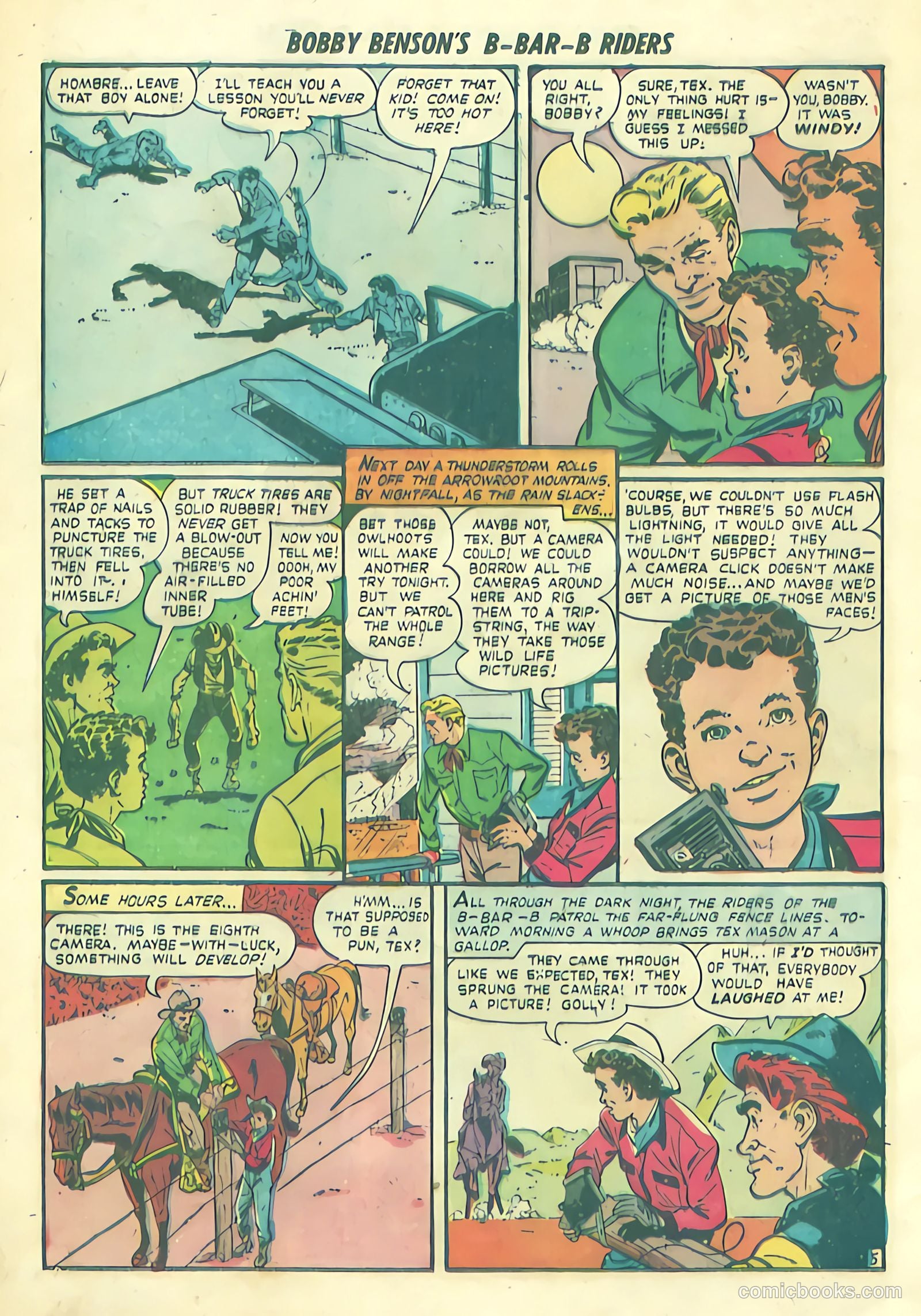 Bobby Benson's B-Bar-B Riders #1 (1950) — page 32 of 36