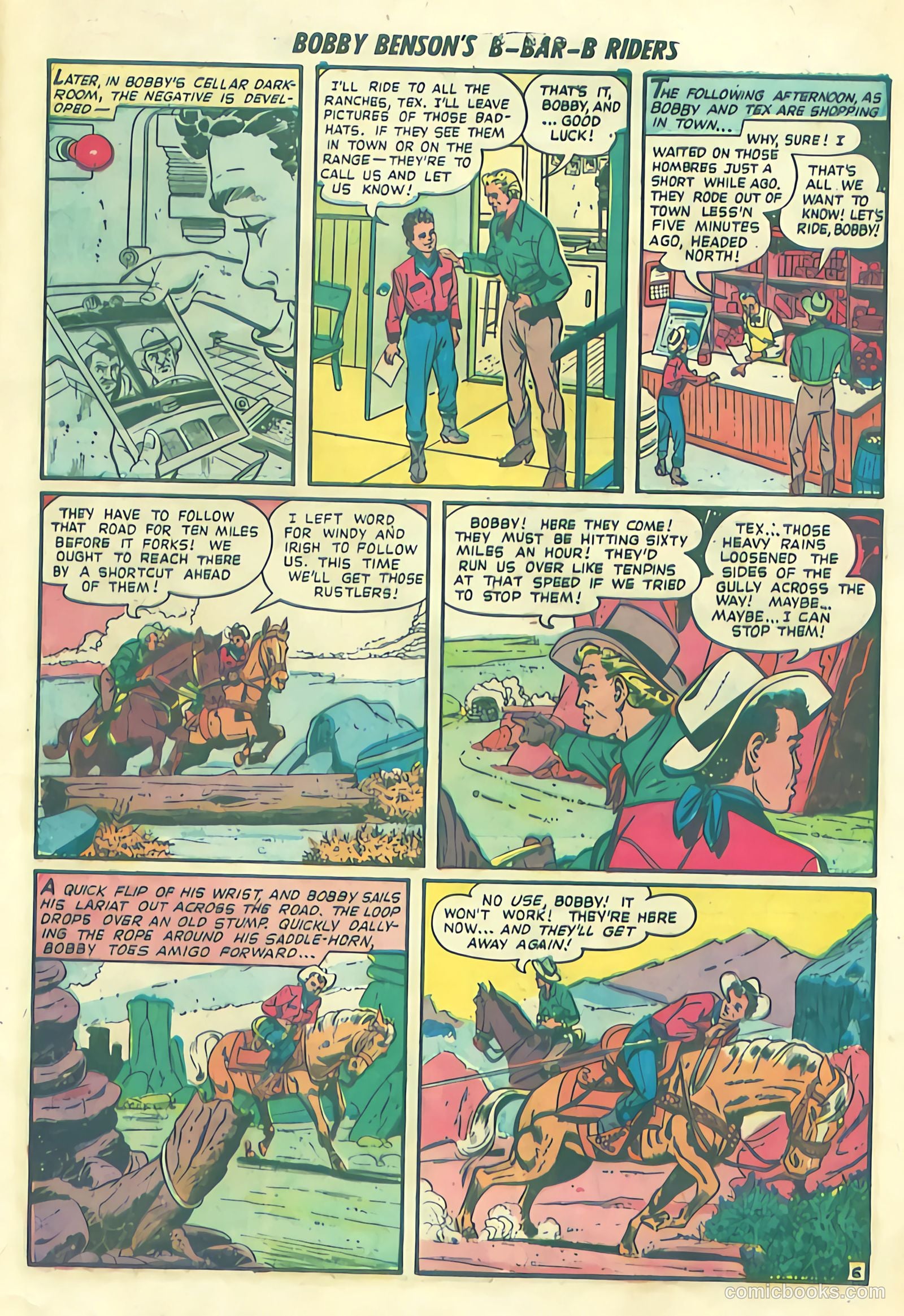 Bobby Benson's B-Bar-B Riders #1 (1950) — page 33 of 36