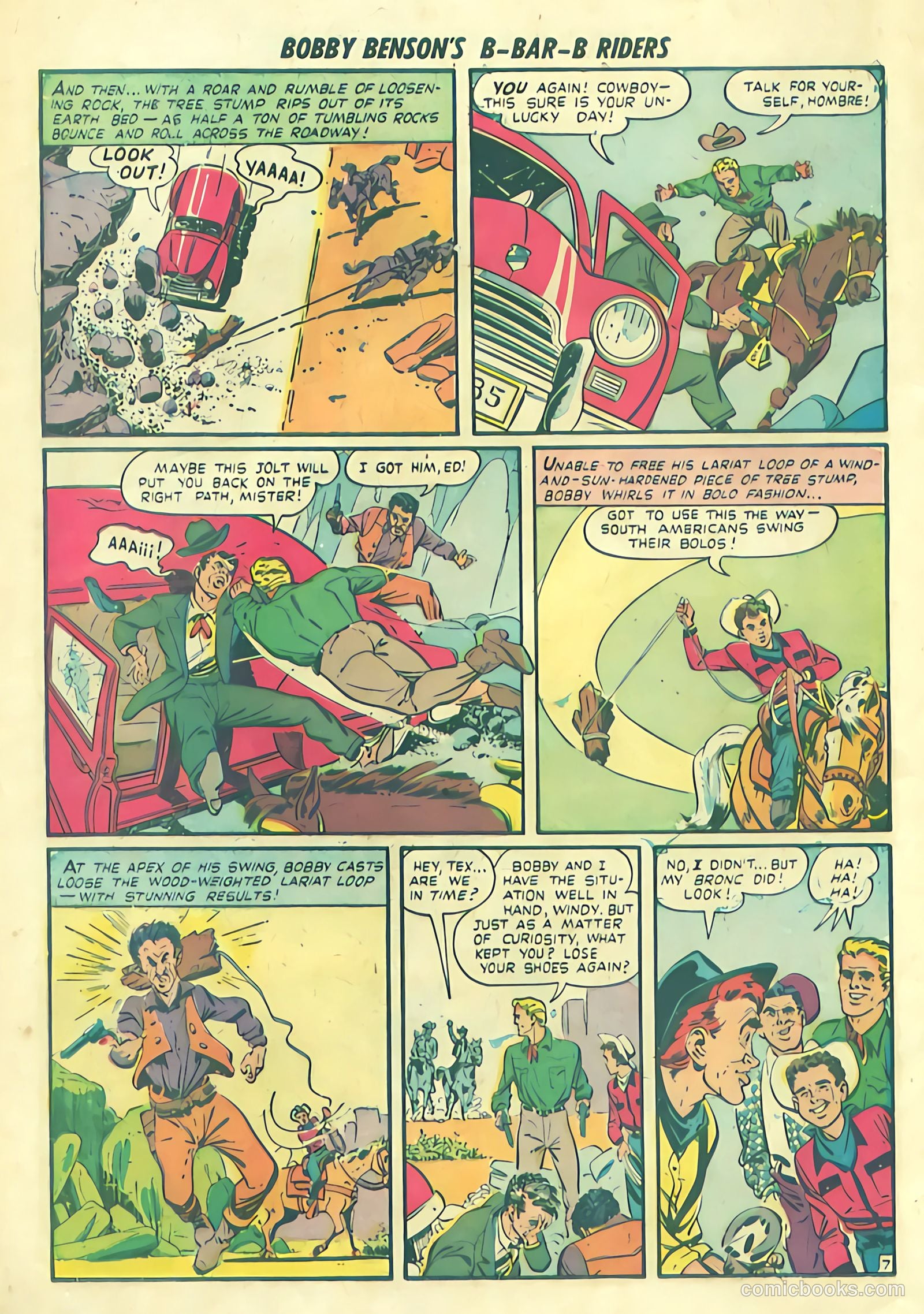 Bobby Benson's B-Bar-B Riders #1 (1950) — page 34 of 36
