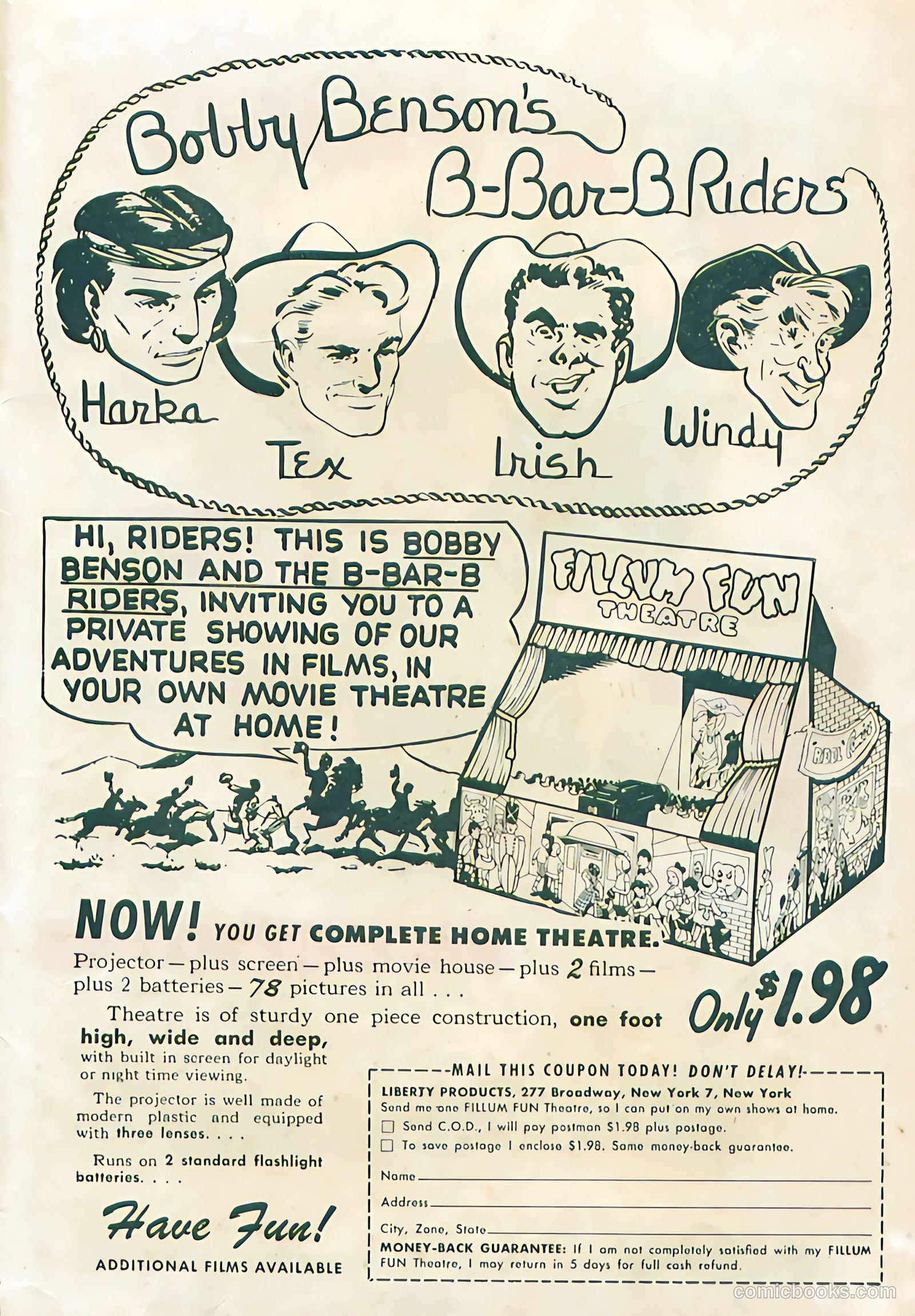 Bobby Benson's B-Bar-B Riders #1 (1950) — page 35 of 36