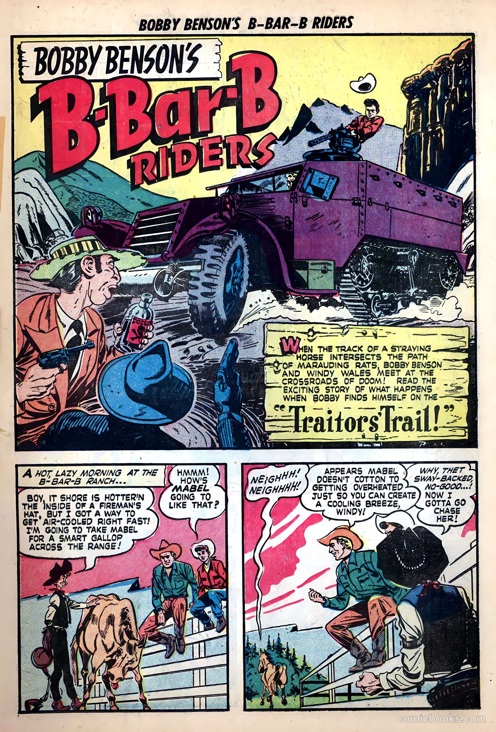 Bobby Benson's B-Bar-B Riders #10 (1951) — page 3 of 36