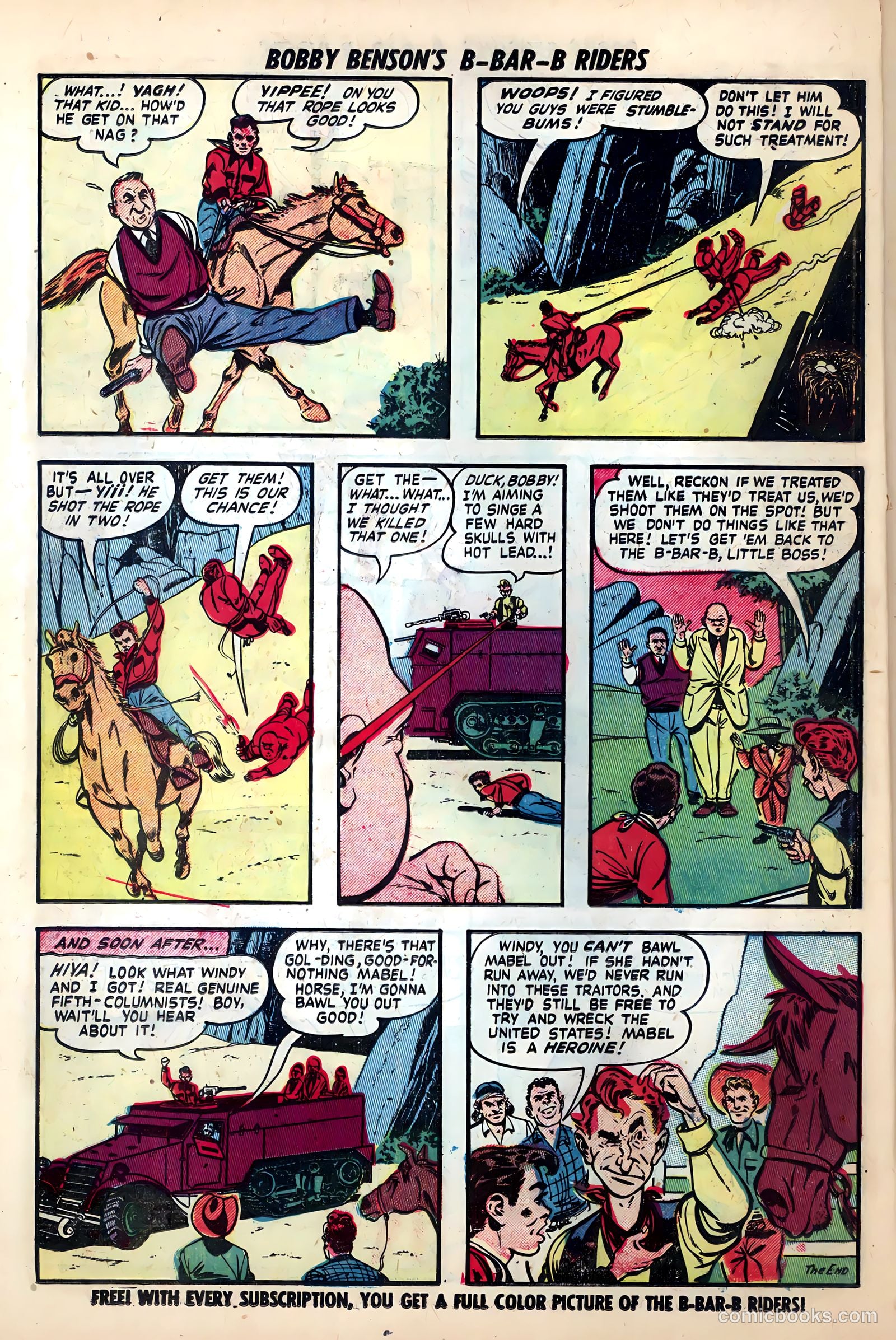 Bobby Benson's B-Bar-B Riders #10 (1951) — page 10 of 36