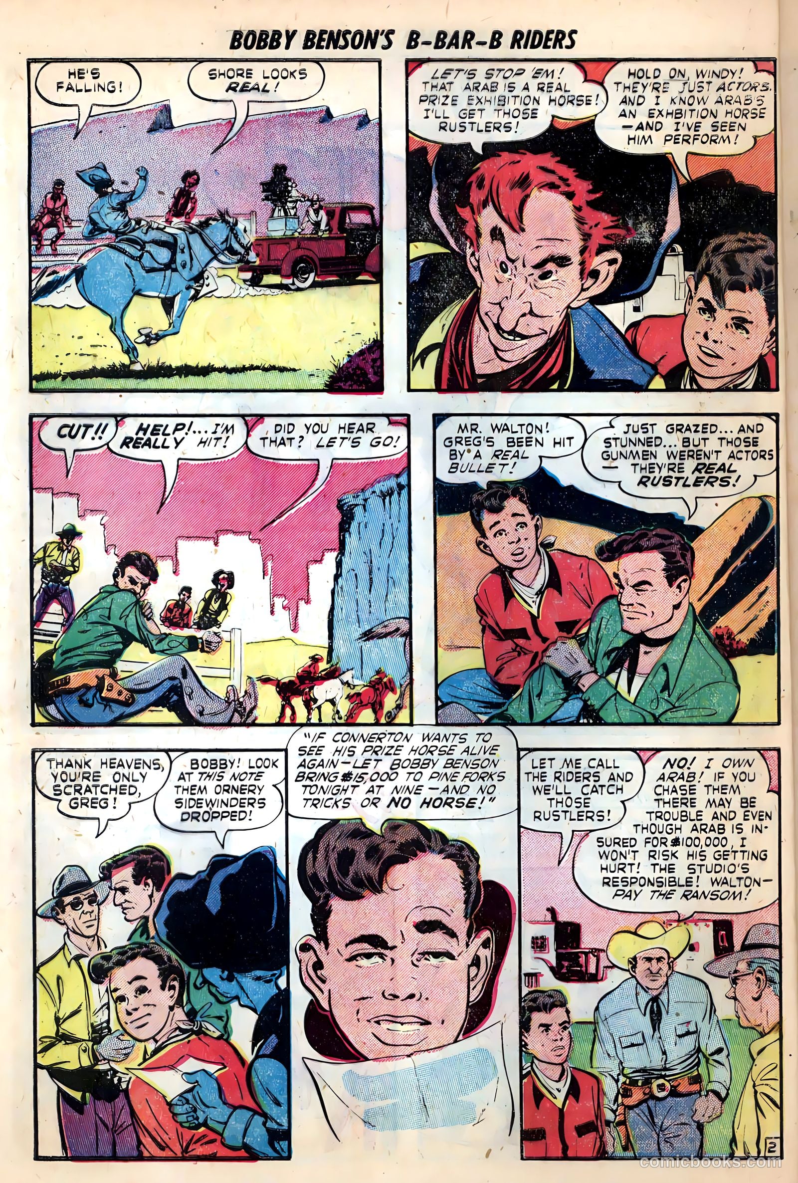Bobby Benson's B-Bar-B Riders #10 (1951) — page 12 of 36