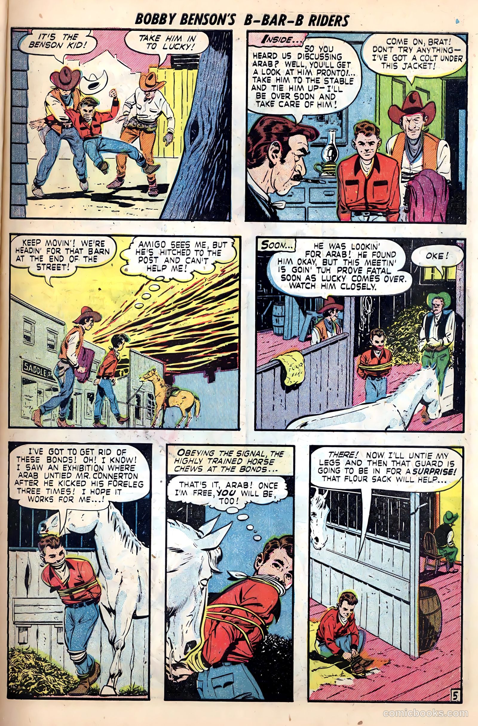 Bobby Benson's B-Bar-B Riders #10 (1951) — page 15 of 36