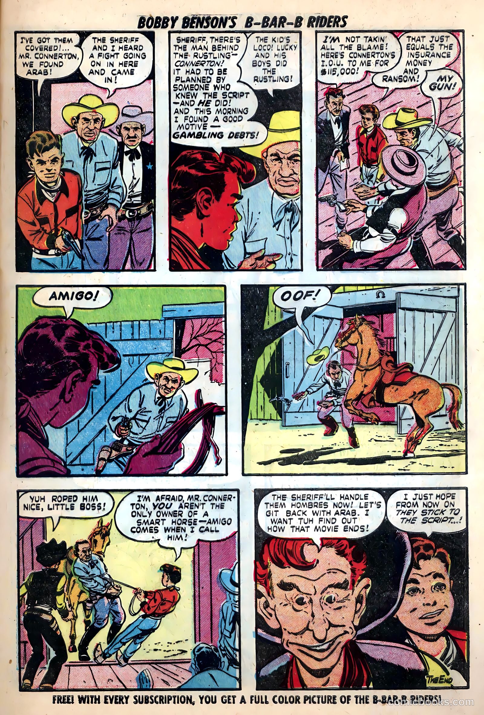 Bobby Benson's B-Bar-B Riders #10 (1951) — page 17 of 36