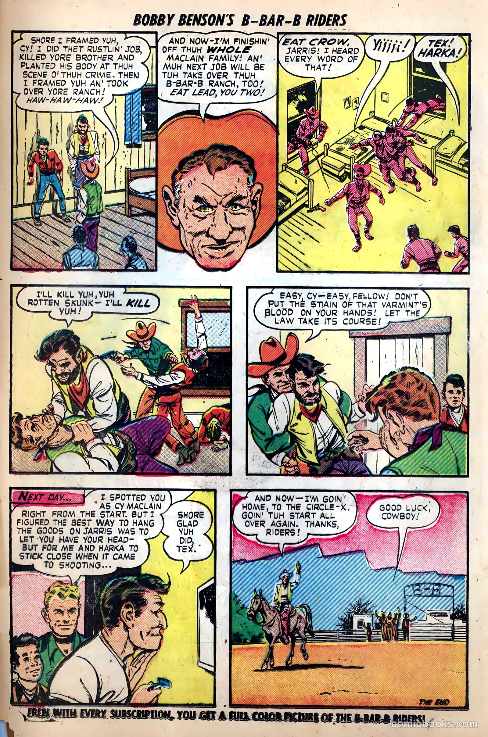 Bobby Benson's B-Bar-B Riders #10 (1951) — page 33 of 36
