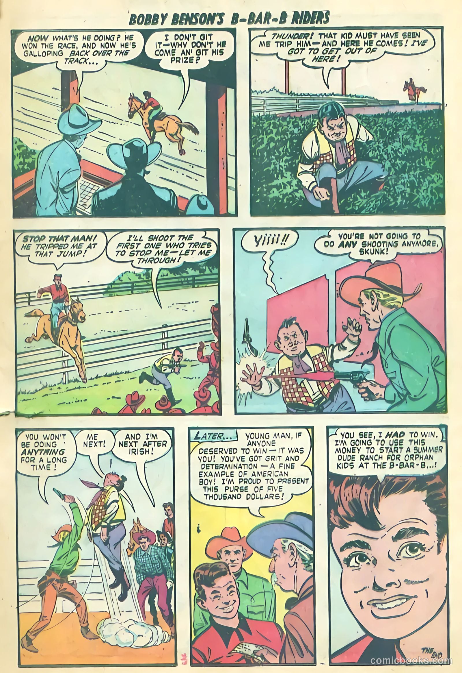Bobby Benson's B-Bar-B Riders #11 (1951) — page 9 of 36