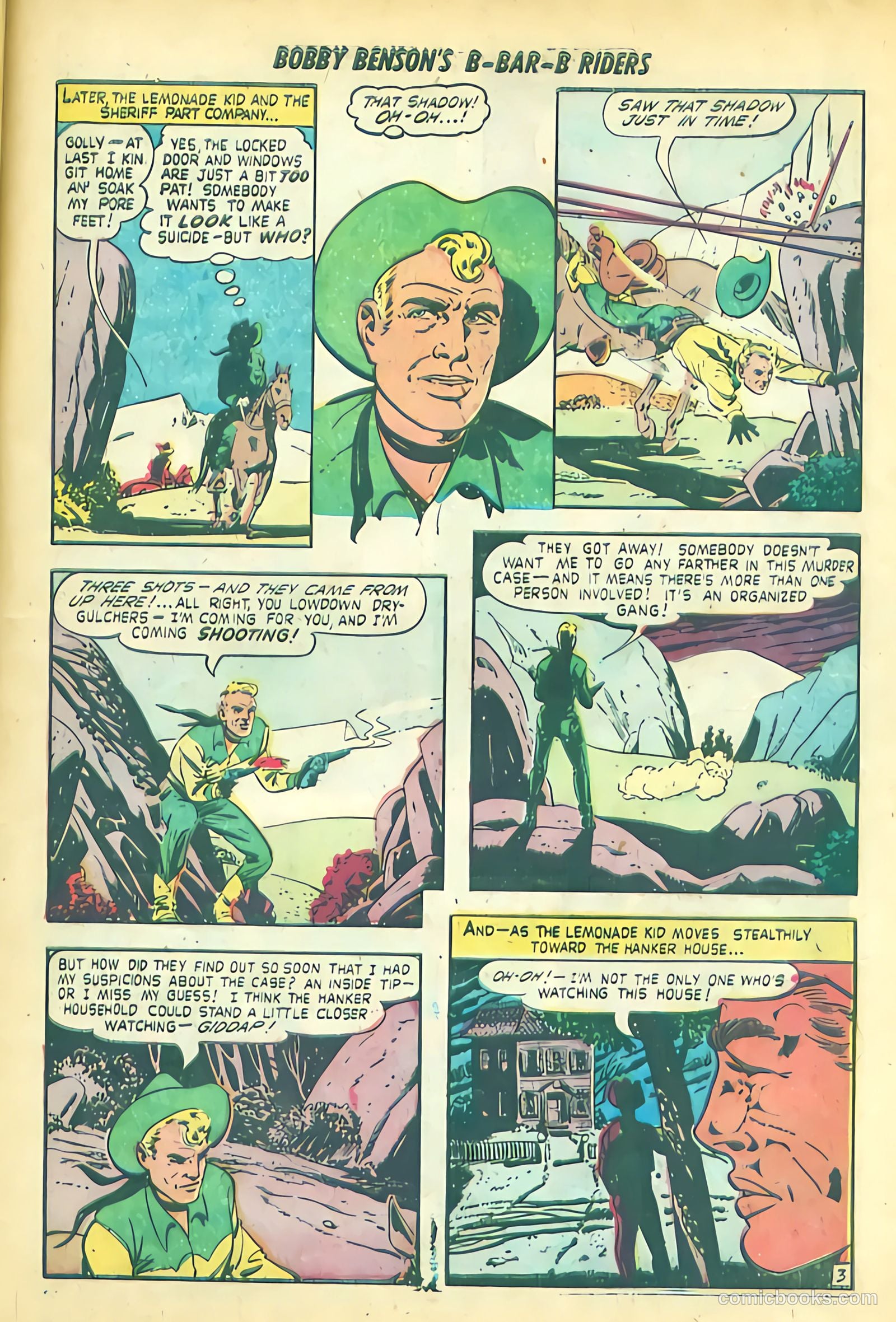 Bobby Benson's B-Bar-B Riders #12 (1951) — page 13 of 36