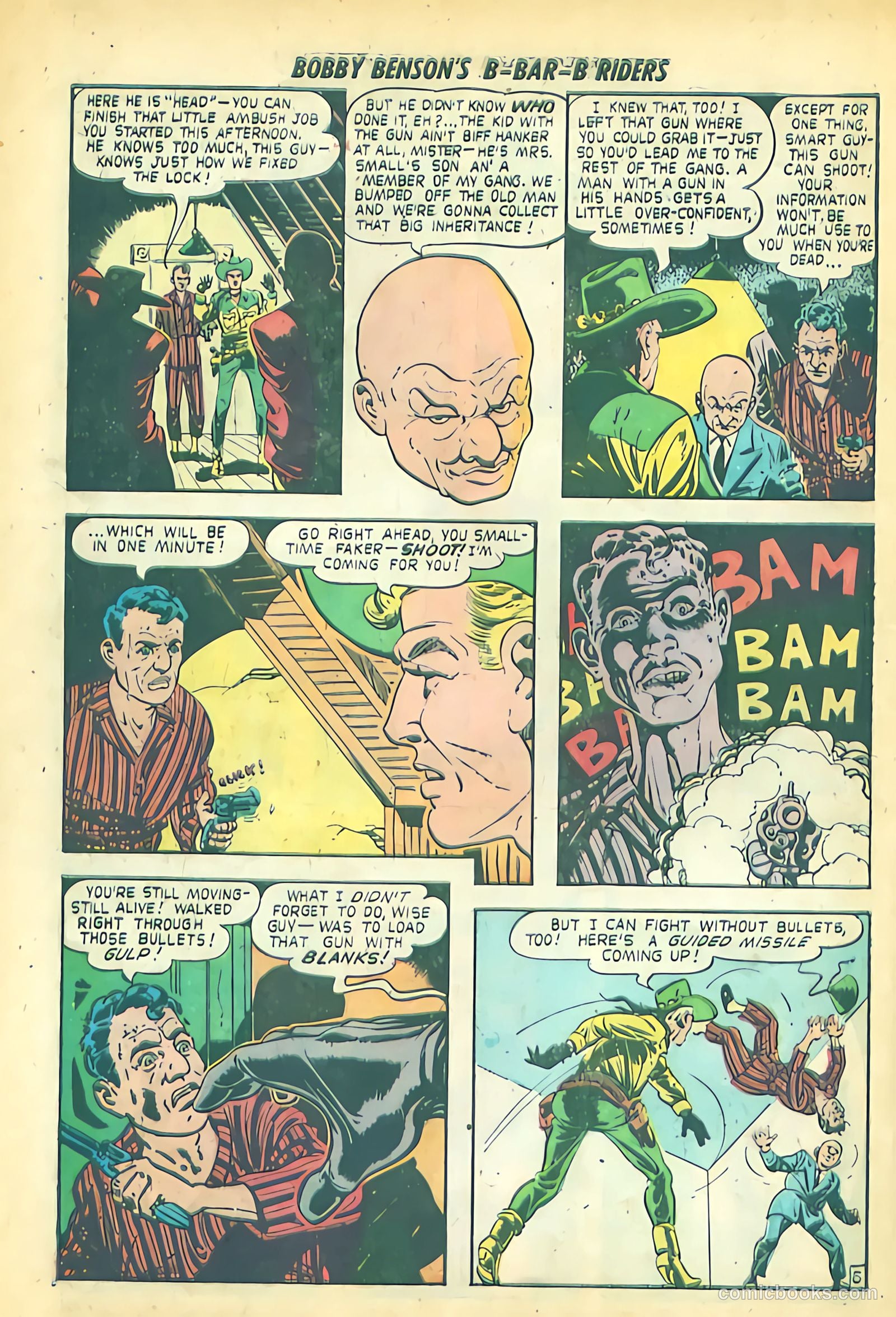 Bobby Benson's B-Bar-B Riders #12 (1951) — page 16 of 36