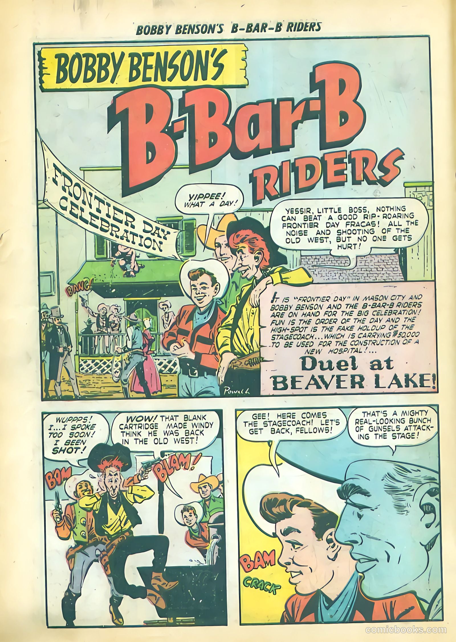Bobby Benson's B-Bar-B Riders #12 (1951) — page 18 of 36