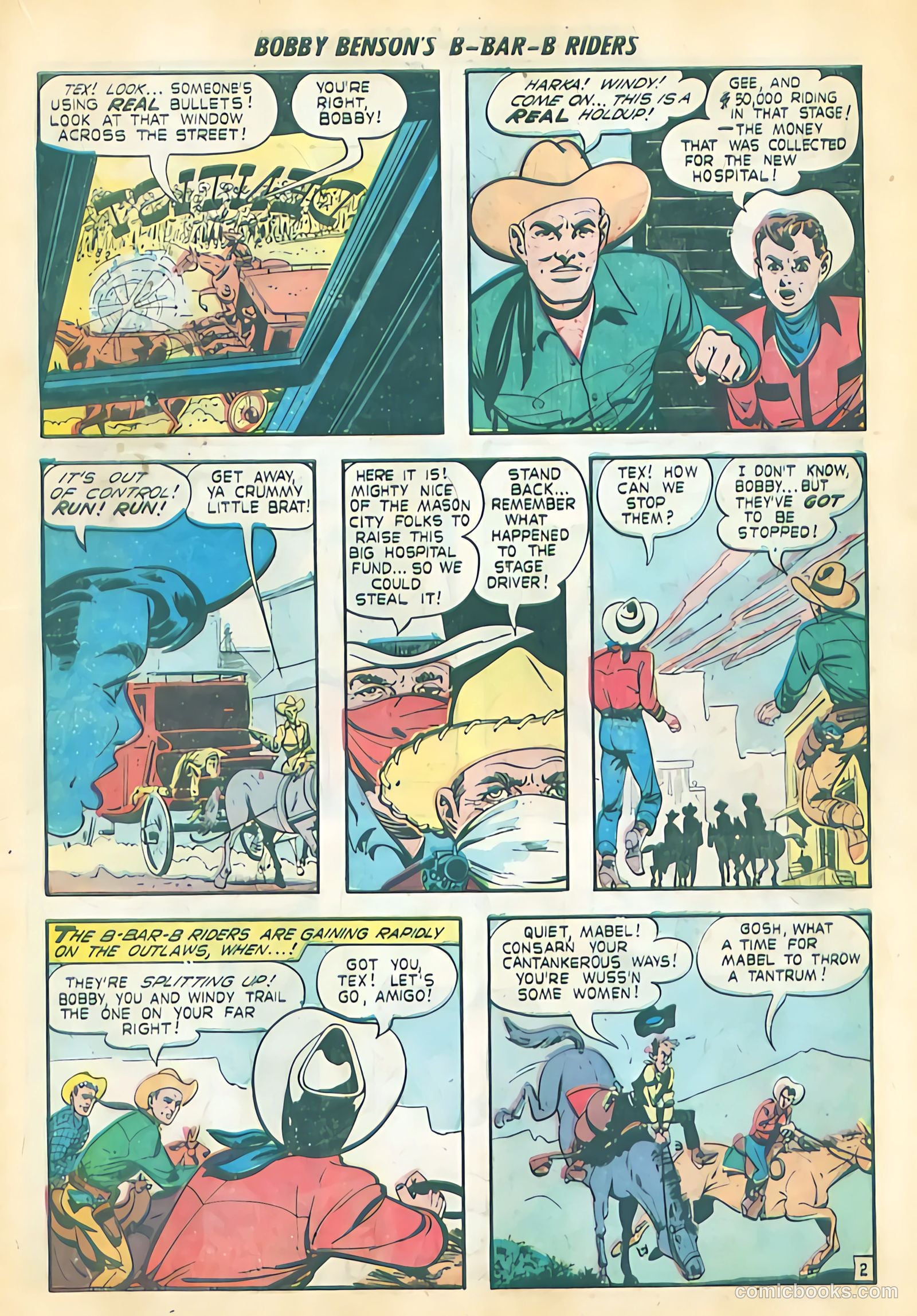 Bobby Benson's B-Bar-B Riders #12 (1951) — page 19 of 36