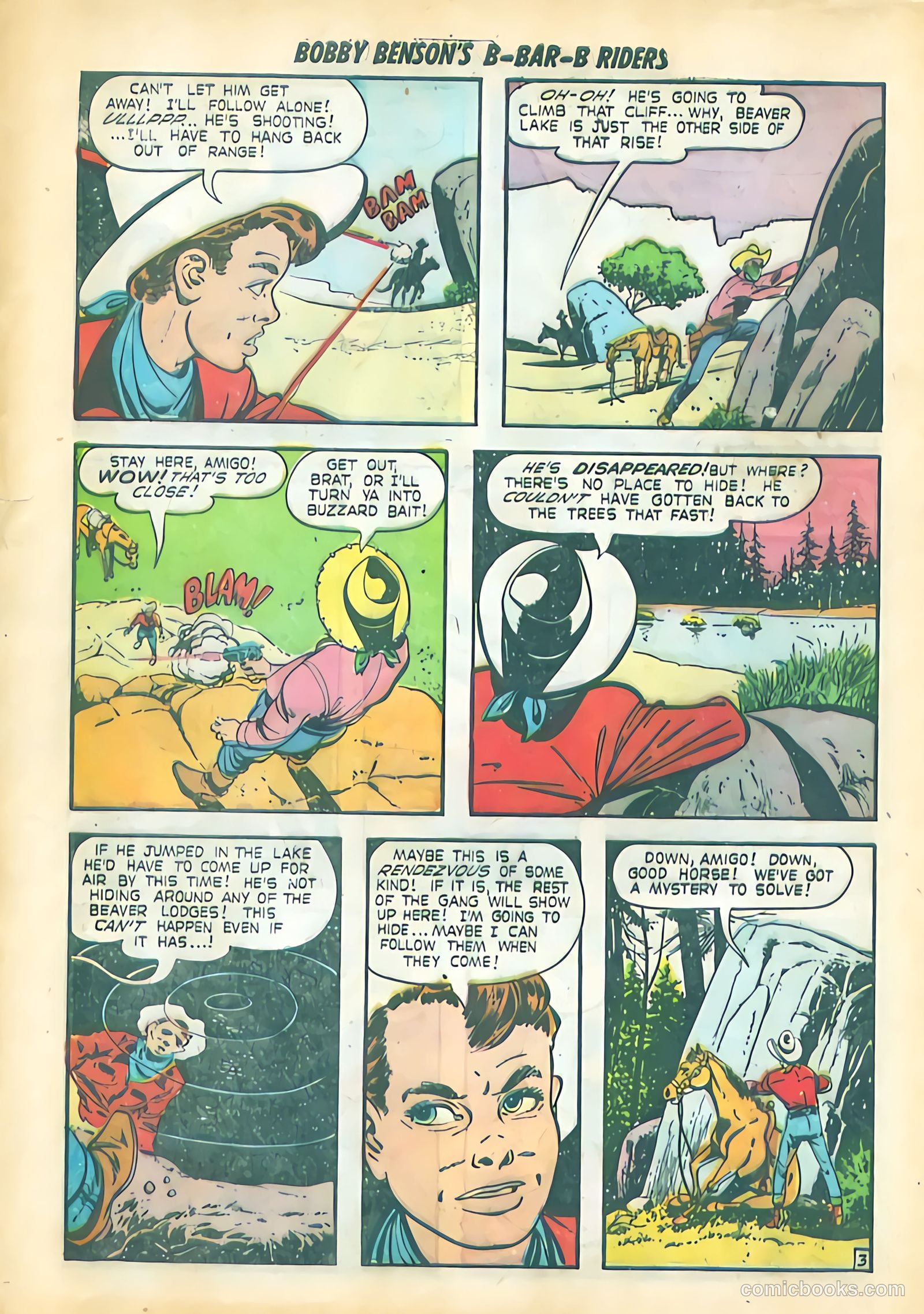 Bobby Benson's B-Bar-B Riders #12 (1951) — page 20 of 36