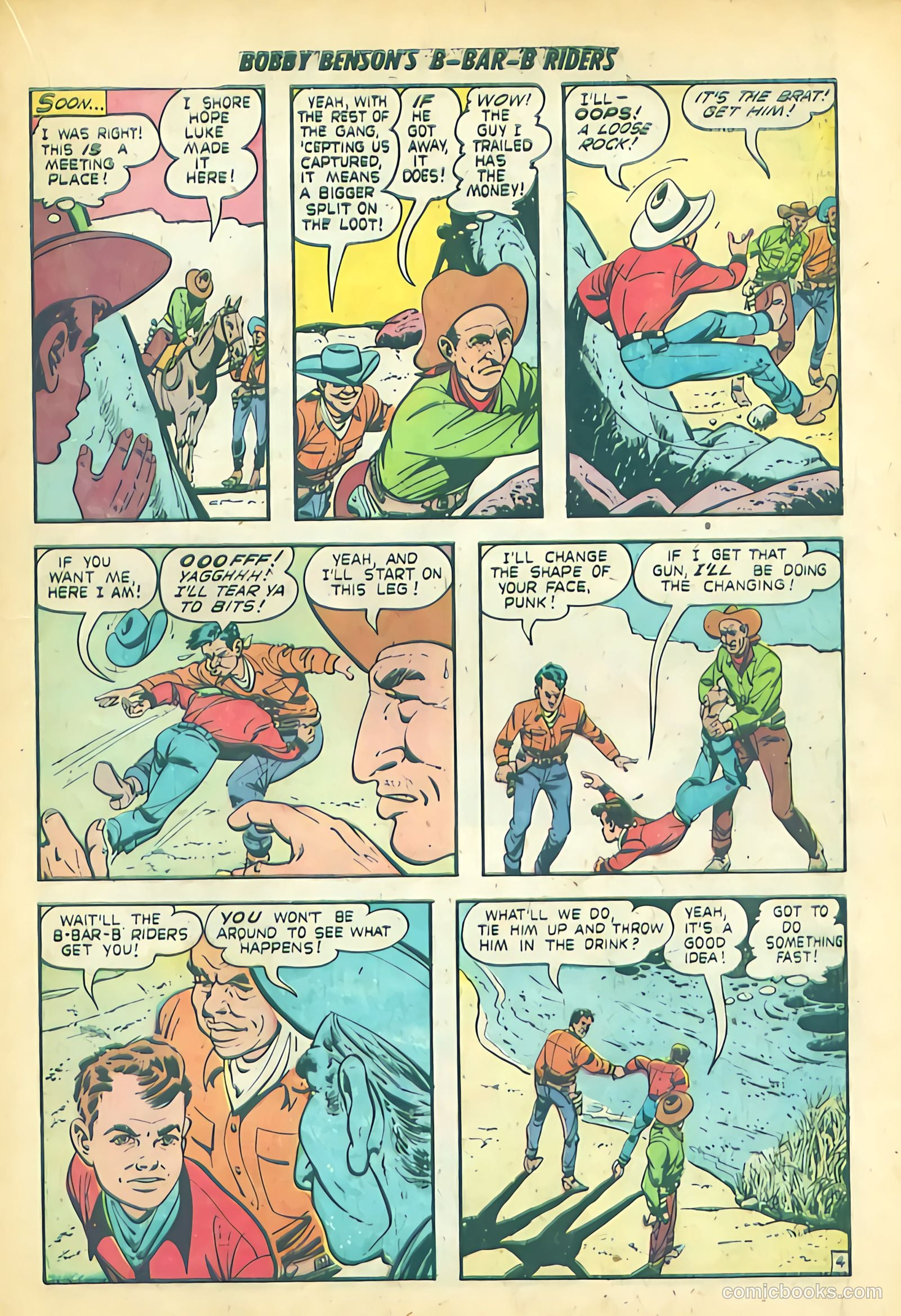 Bobby Benson's B-Bar-B Riders #12 (1951) — page 21 of 36