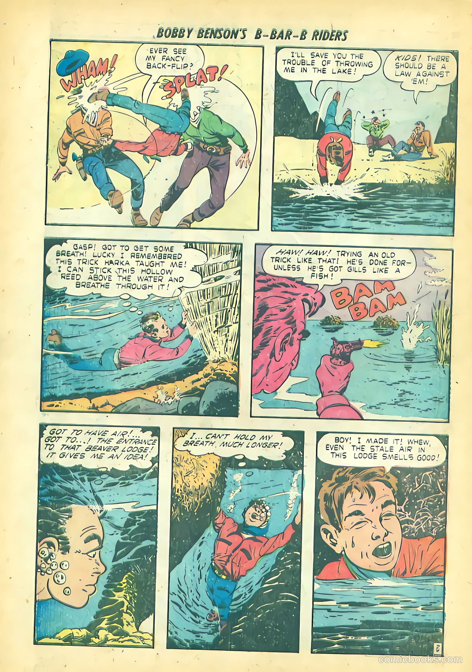 Bobby Benson's B-Bar-B Riders #12 (1951) — page 22 of 36