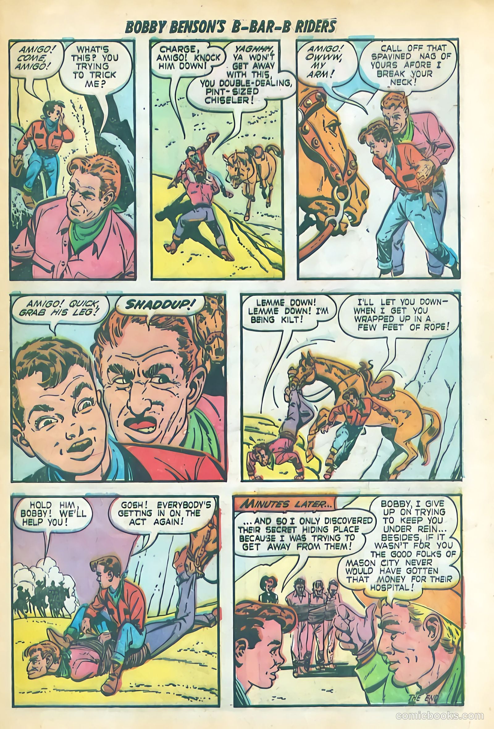 Bobby Benson's B-Bar-B Riders #12 (1951) — page 25 of 36
