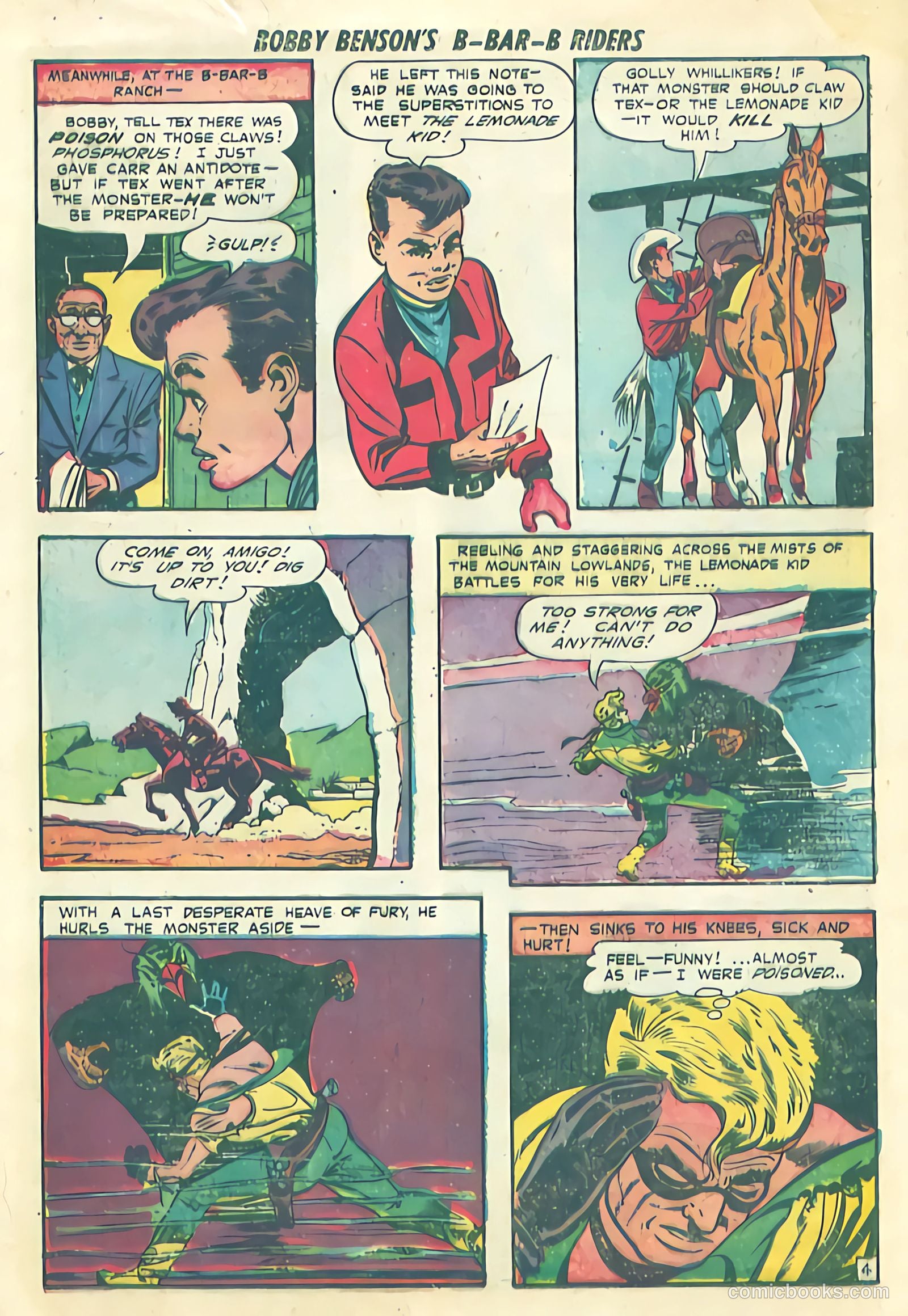 Bobby Benson's B-Bar-B Riders #13 (1952) — page 6 of 36