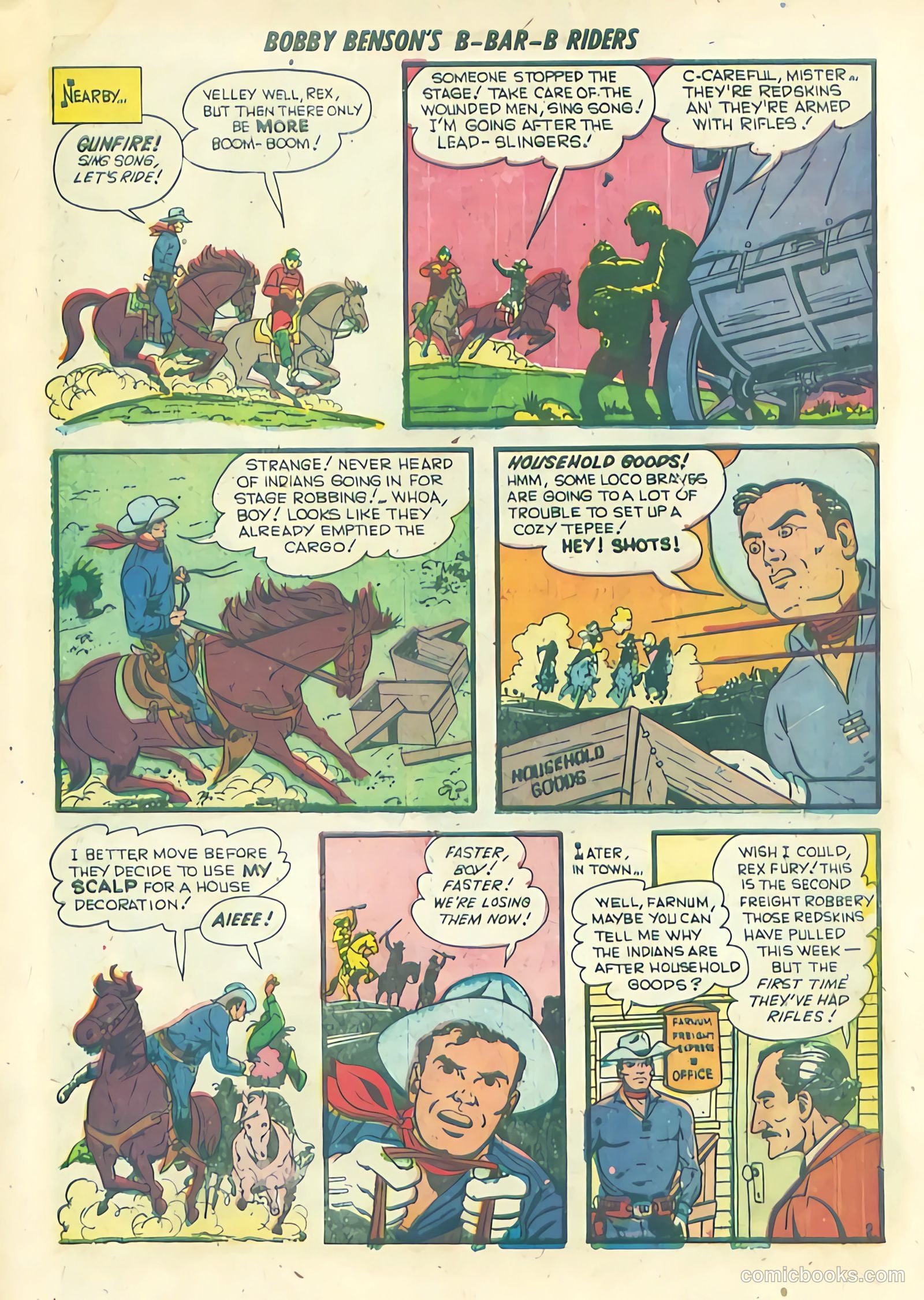 Bobby Benson's B-Bar-B Riders #13 (1952) — page 13 of 36