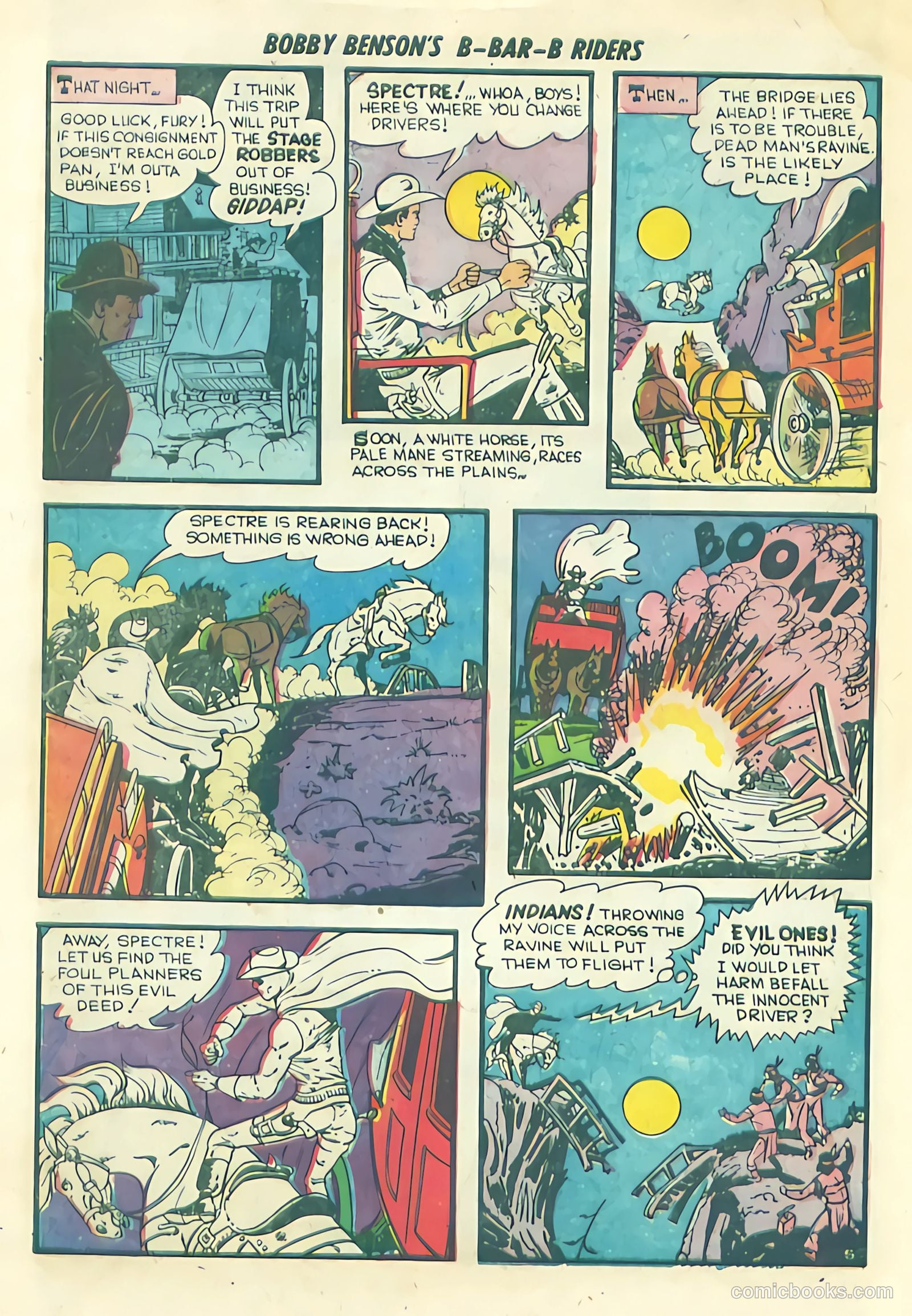 Bobby Benson's B-Bar-B Riders #13 (1952) — page 16 of 36