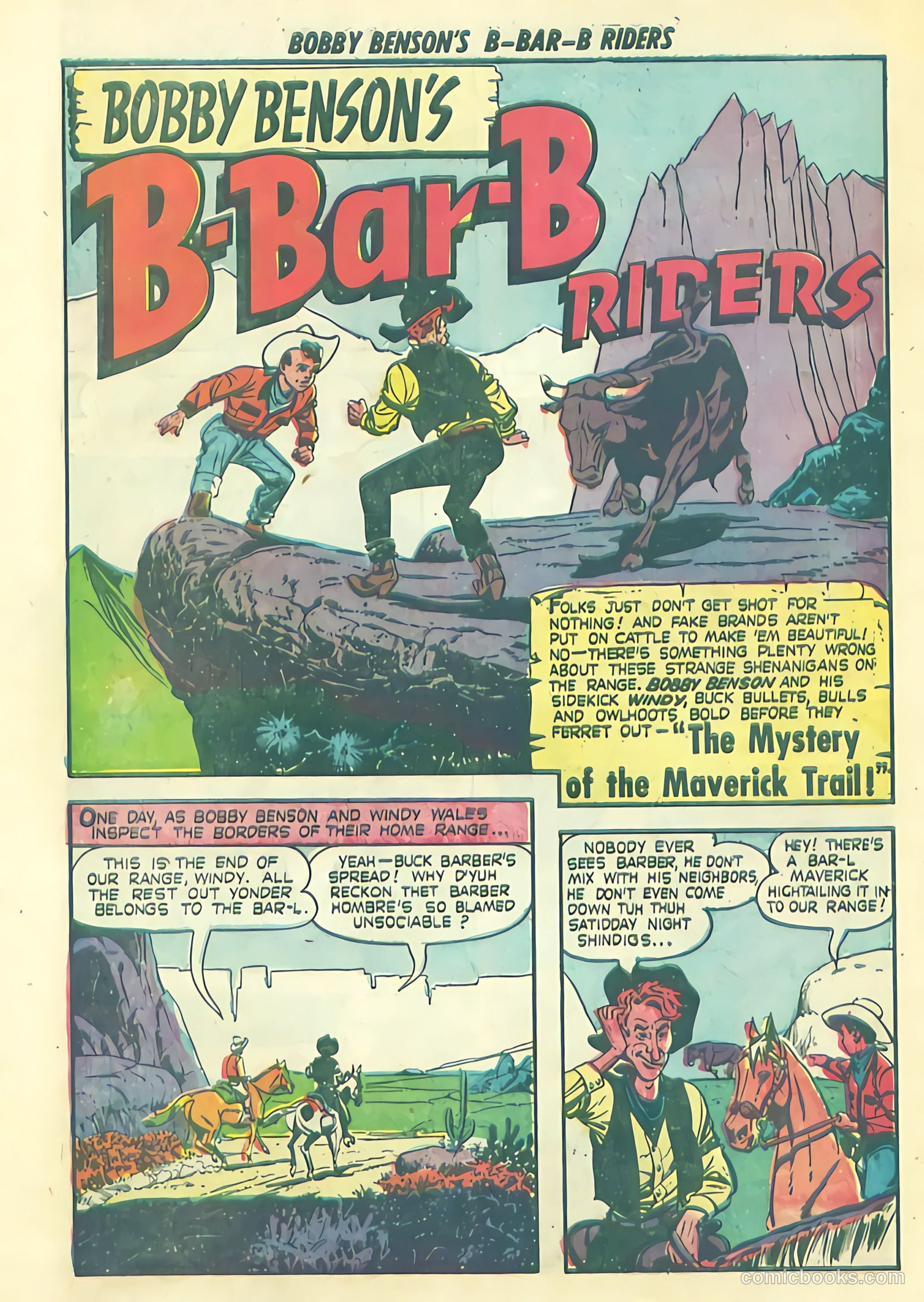 Bobby Benson's B-Bar-B Riders #13 (1952) — page 26 of 36