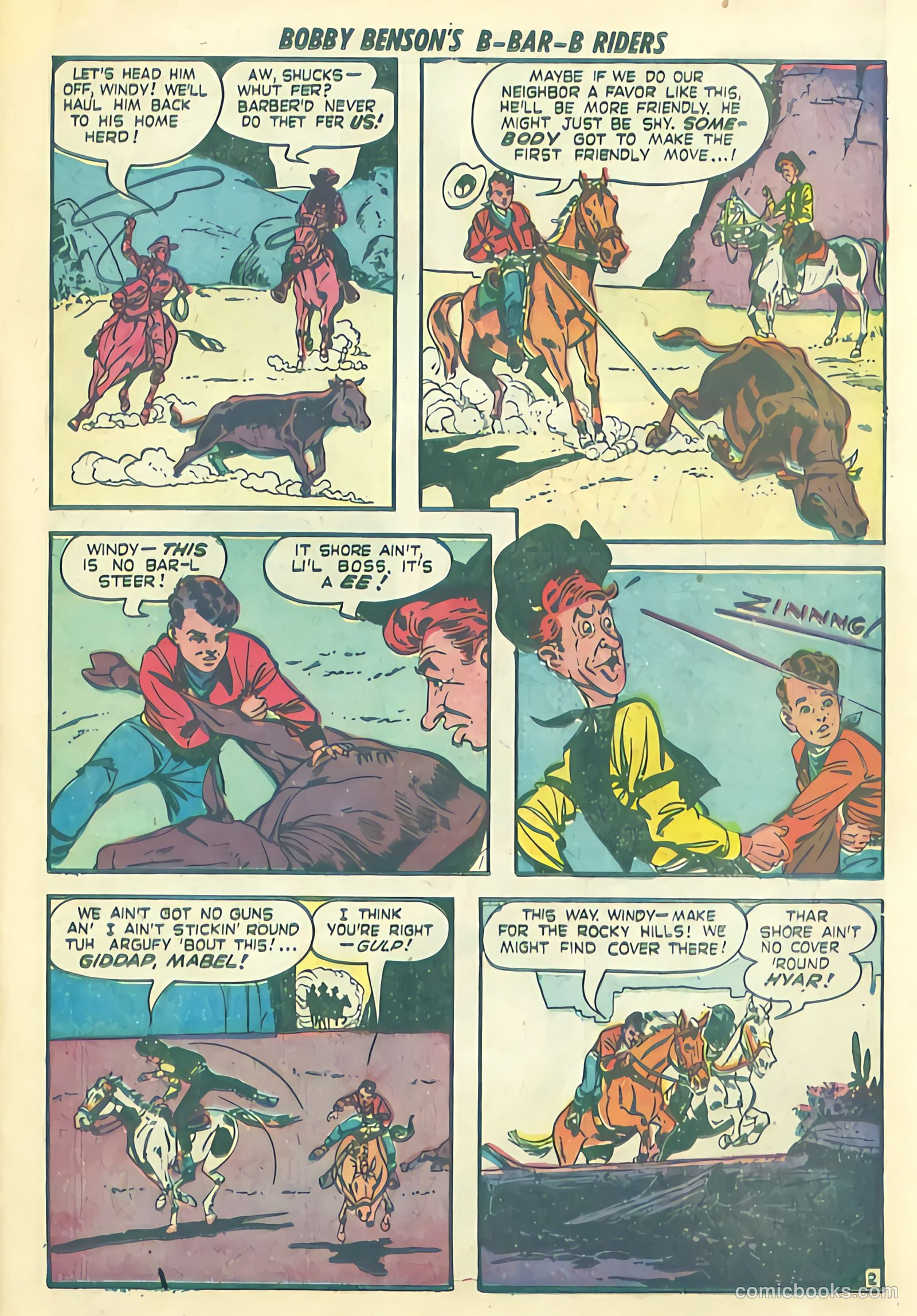 Bobby Benson's B-Bar-B Riders #13 (1952) — page 27 of 36