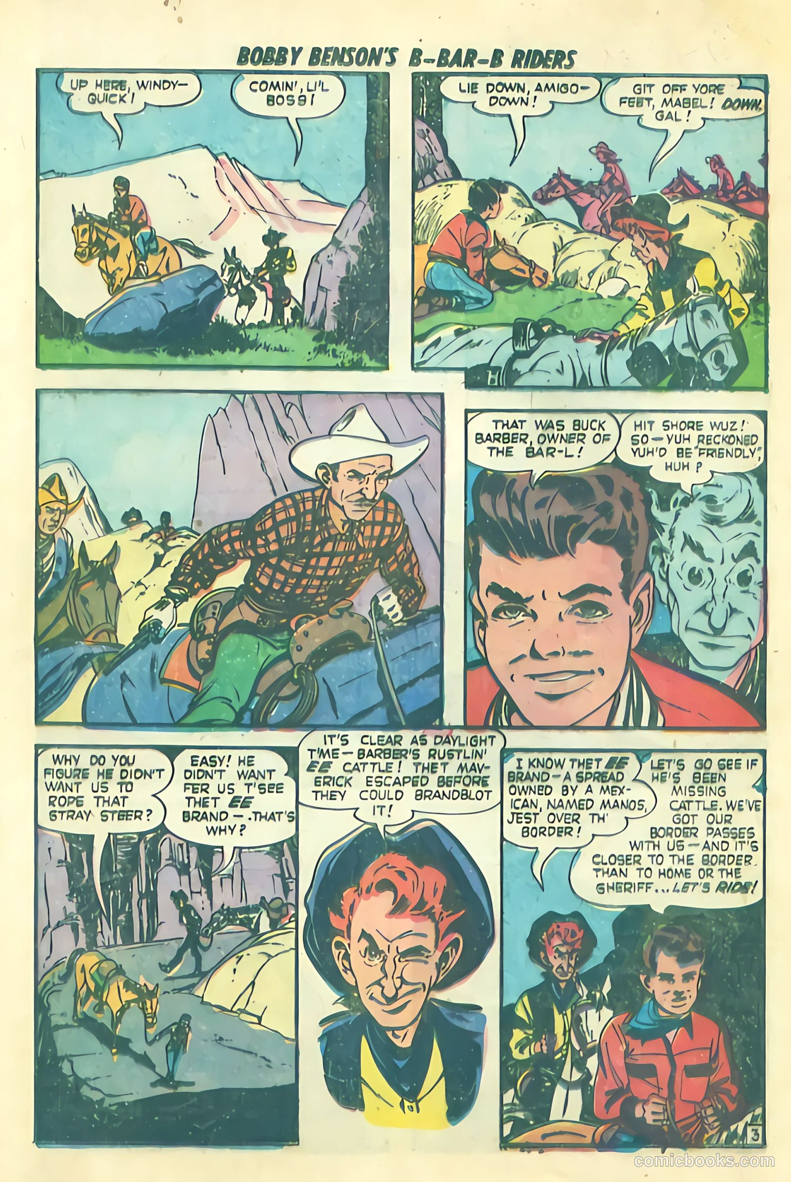 Bobby Benson's B-Bar-B Riders #13 (1952) — page 28 of 36