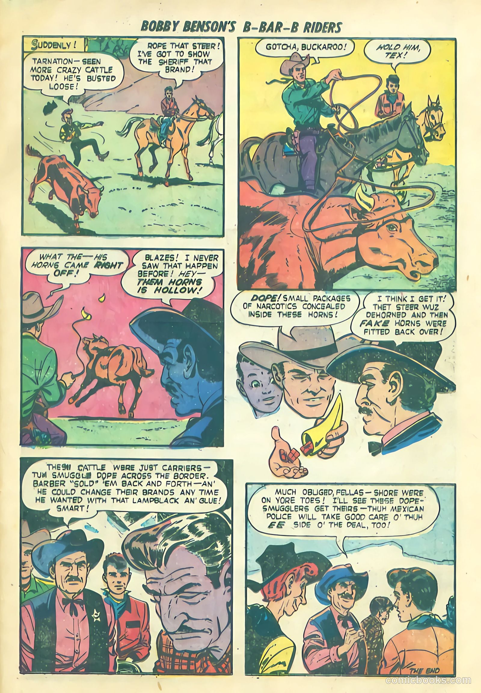 Bobby Benson's B-Bar-B Riders #13 (1952) — page 33 of 36