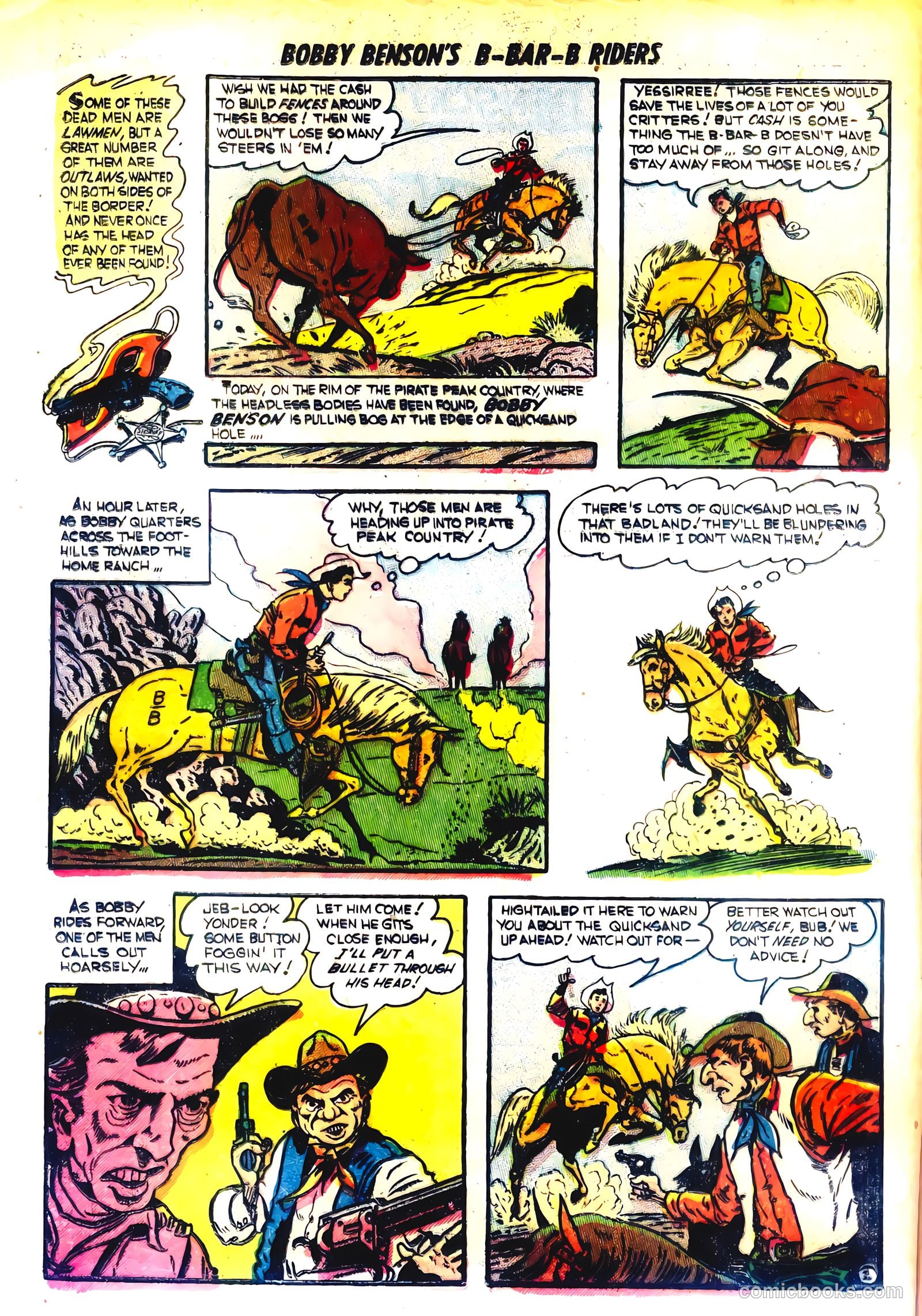 Bobby Benson's B-Bar-B Riders #14 (1952) — page 4 of 36