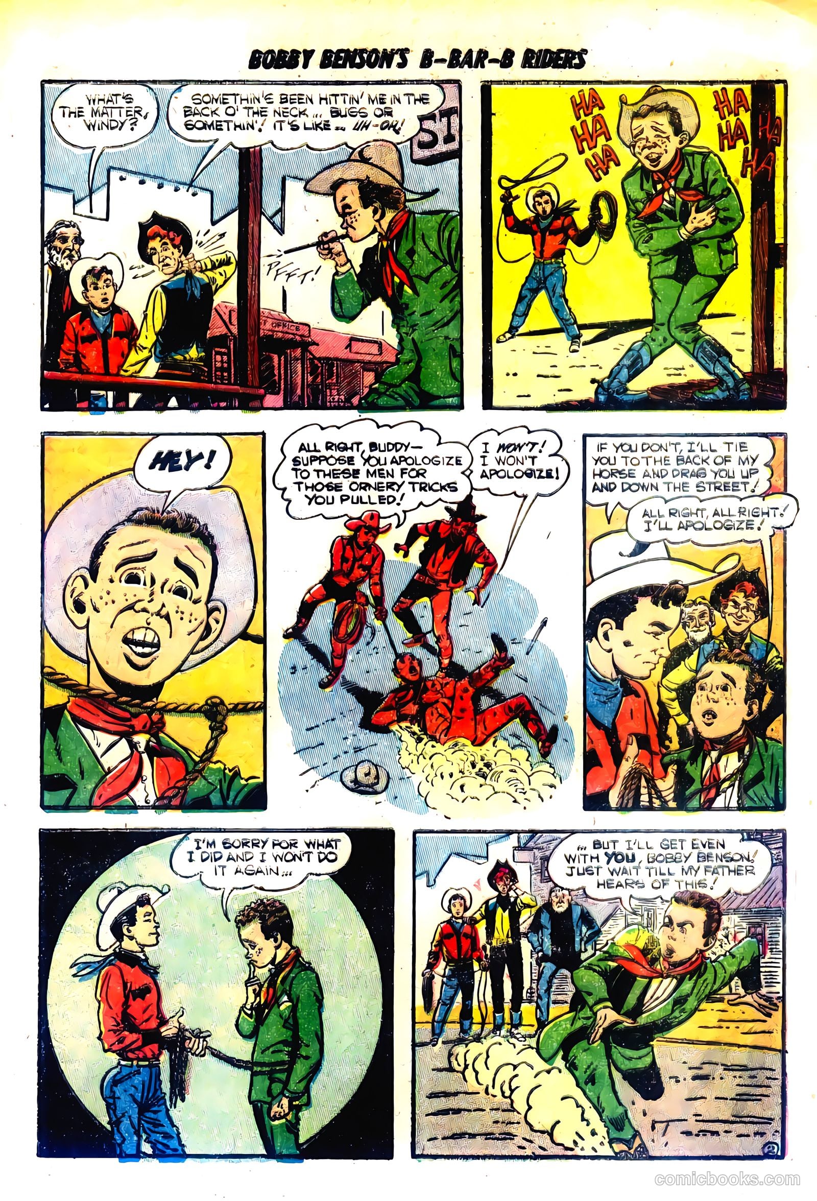 Bobby Benson's B-Bar-B Riders #14 (1952) — page 21 of 36