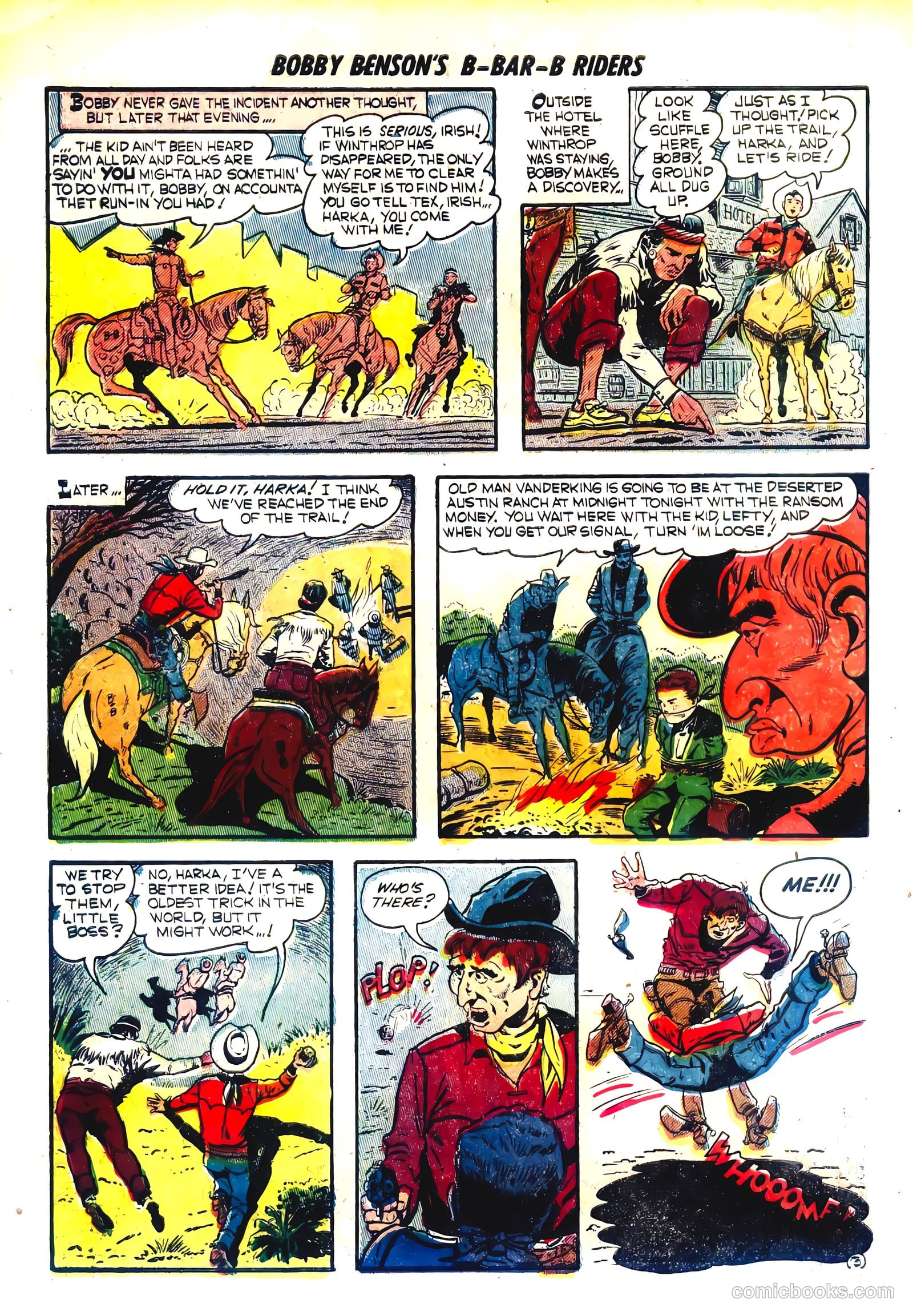 Bobby Benson's B-Bar-B Riders #14 (1952) — page 22 of 36