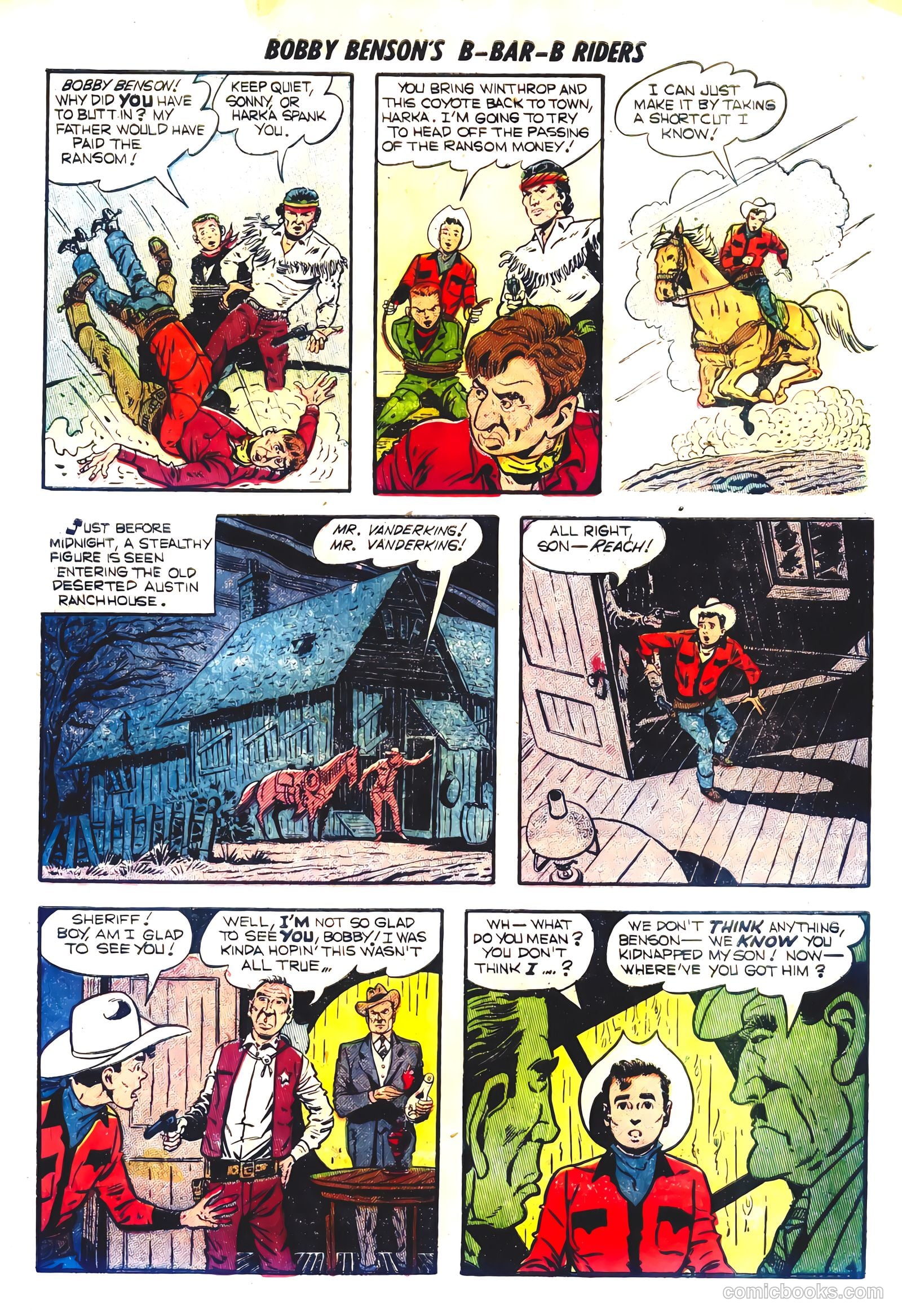 Bobby Benson's B-Bar-B Riders #14 (1952) — page 23 of 36