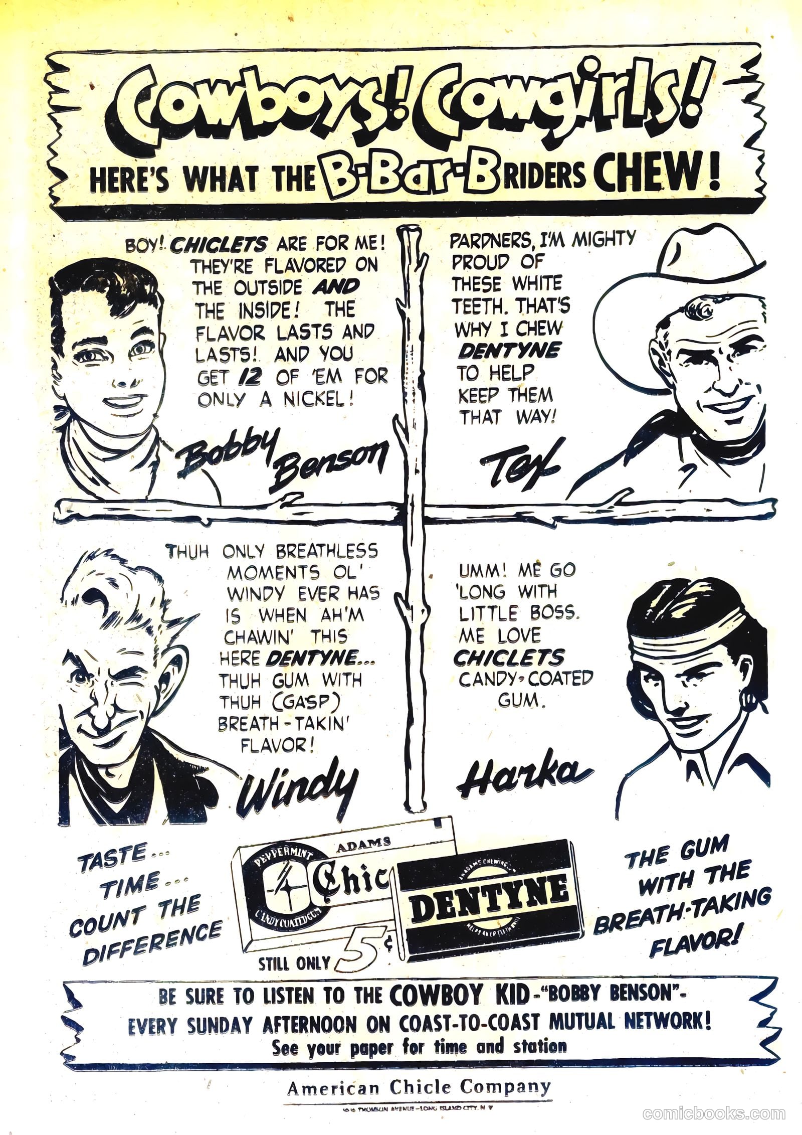 Bobby Benson's B-Bar-B Riders #14 (1952) — page 34 of 36