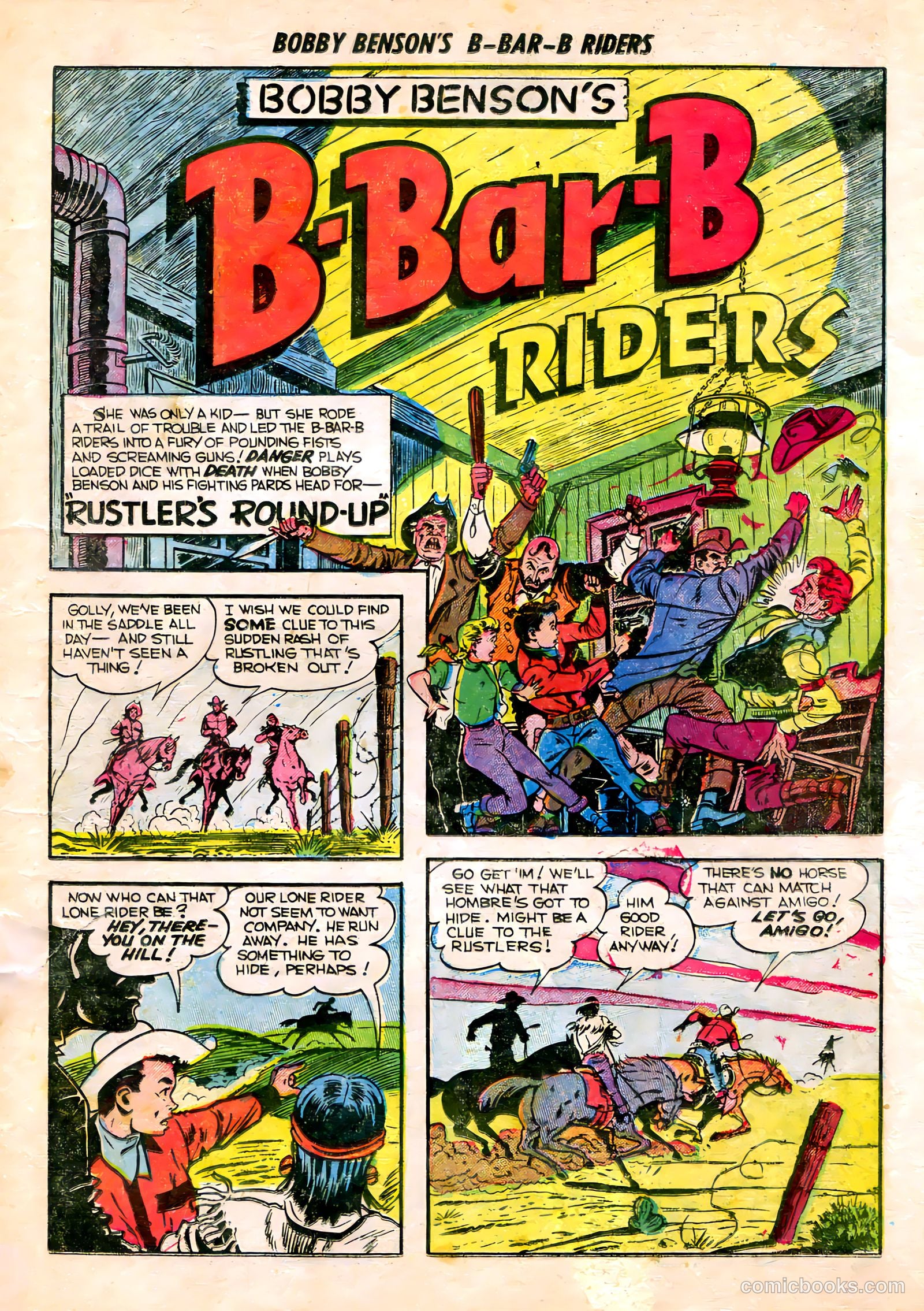 Bobby Benson's B-Bar-B Riders #15 (1952) — page 3 of 36