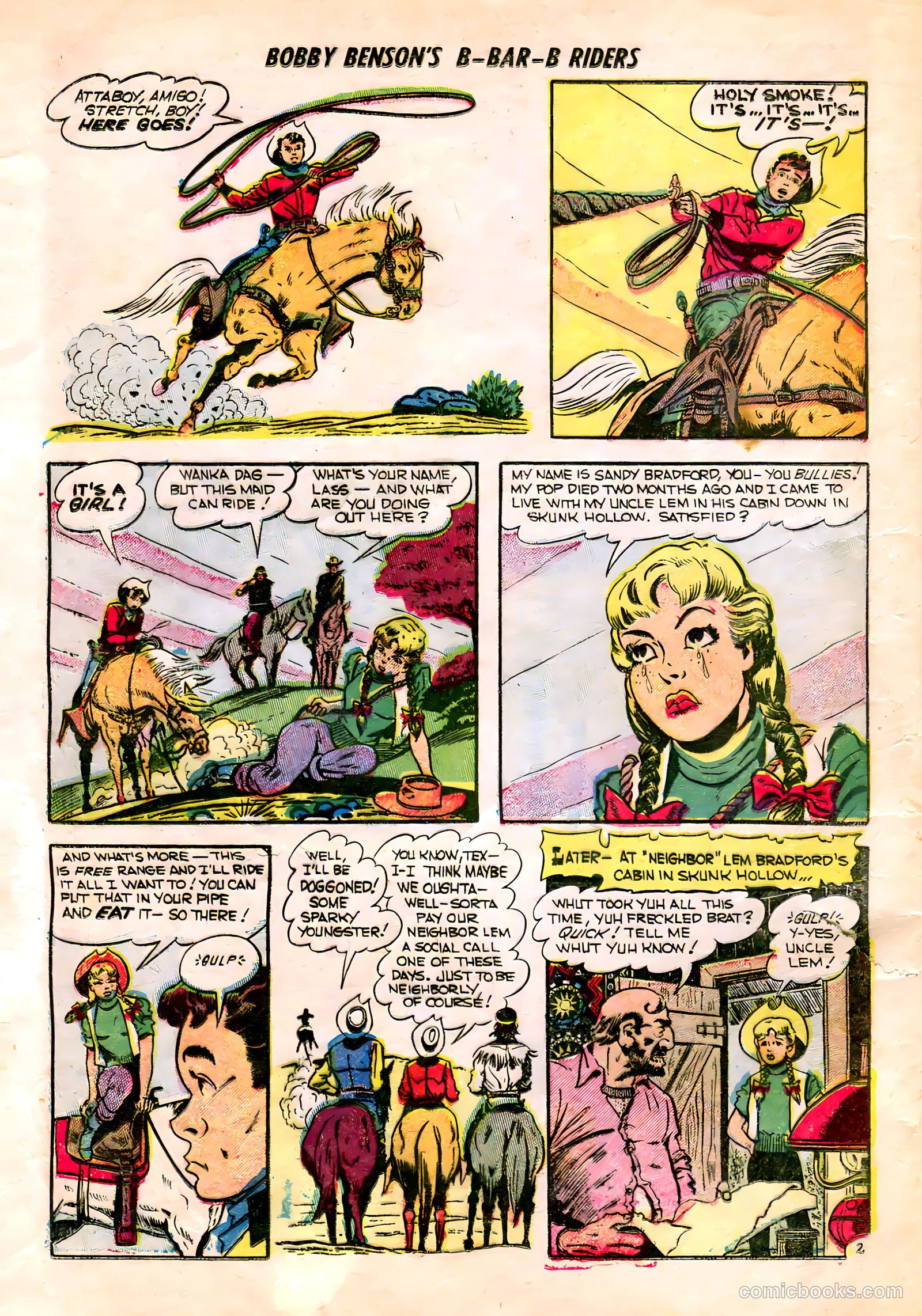 Bobby Benson's B-Bar-B Riders #15 (1952) — page 4 of 36