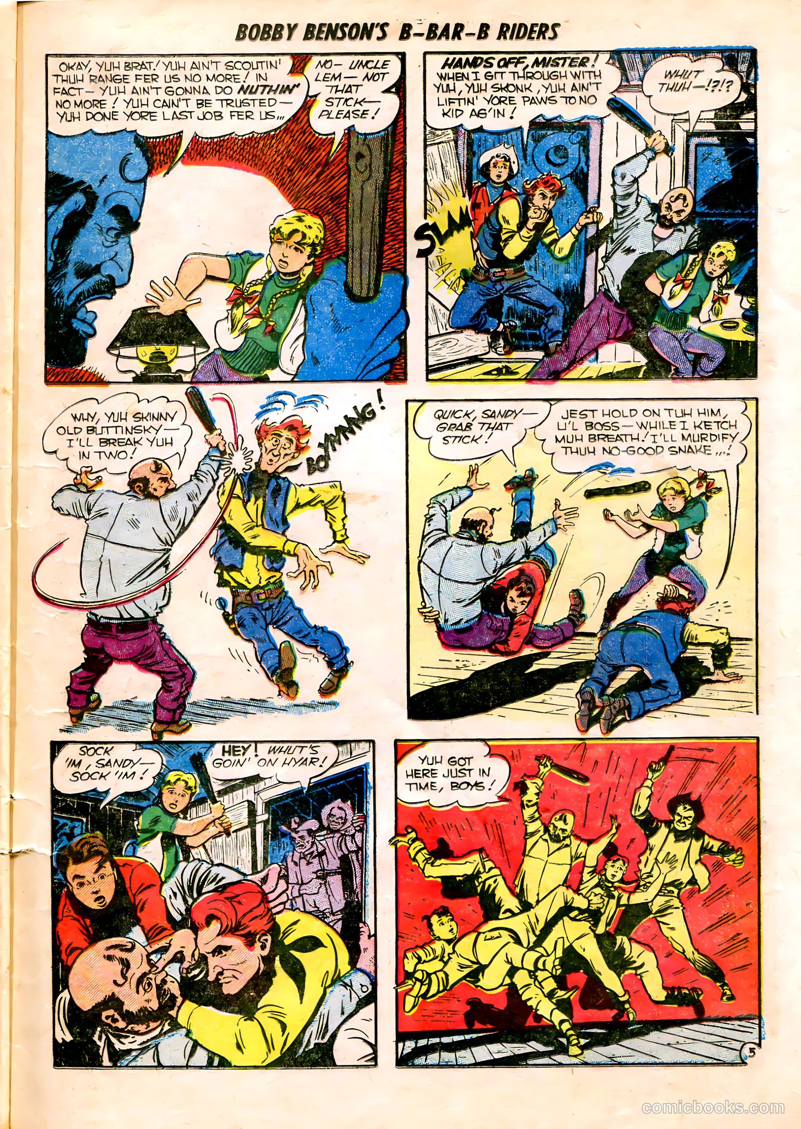 Bobby Benson's B-Bar-B Riders #15 (1952) — page 7 of 36