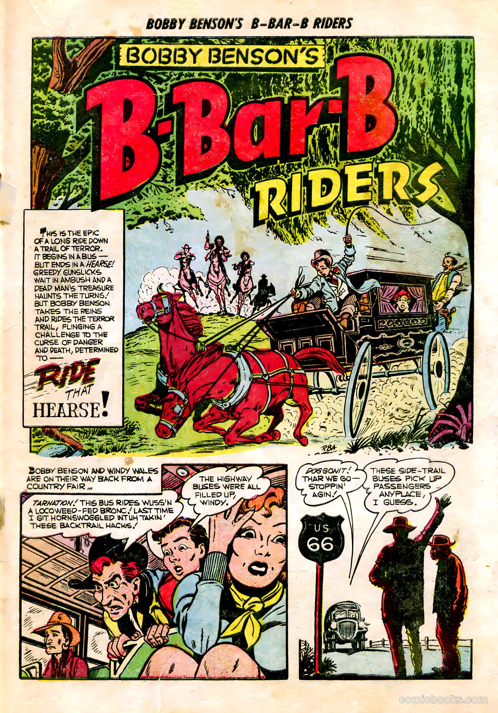 Bobby Benson's B-Bar-B Riders #15 (1952) — page 19 of 36