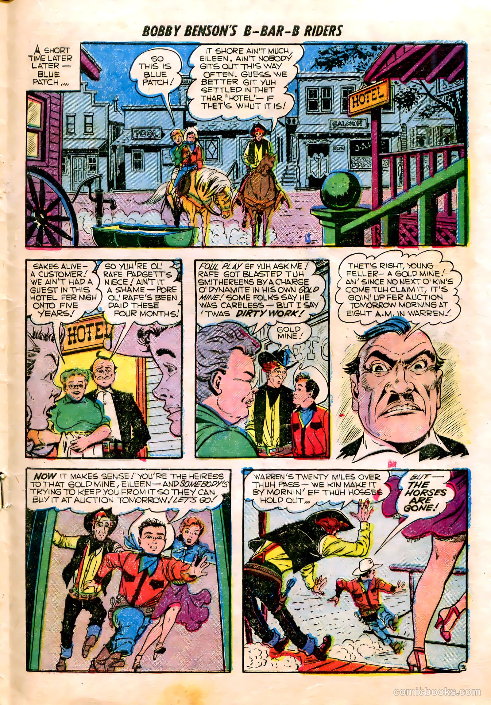 Bobby Benson's B-Bar-B Riders #15 (1952) — page 21 of 36