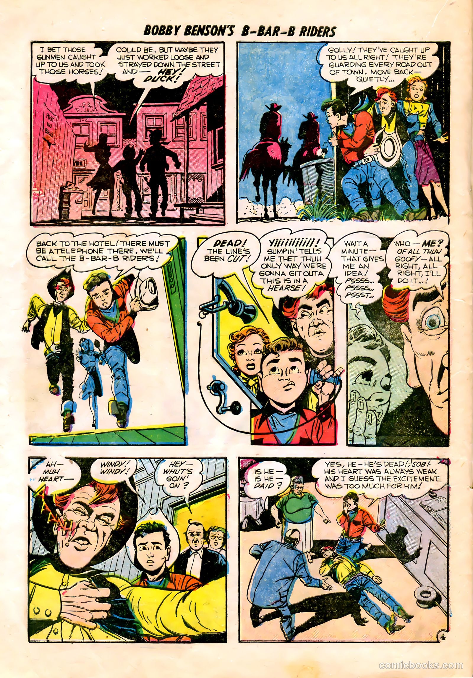 Bobby Benson's B-Bar-B Riders #15 (1952) — page 22 of 36