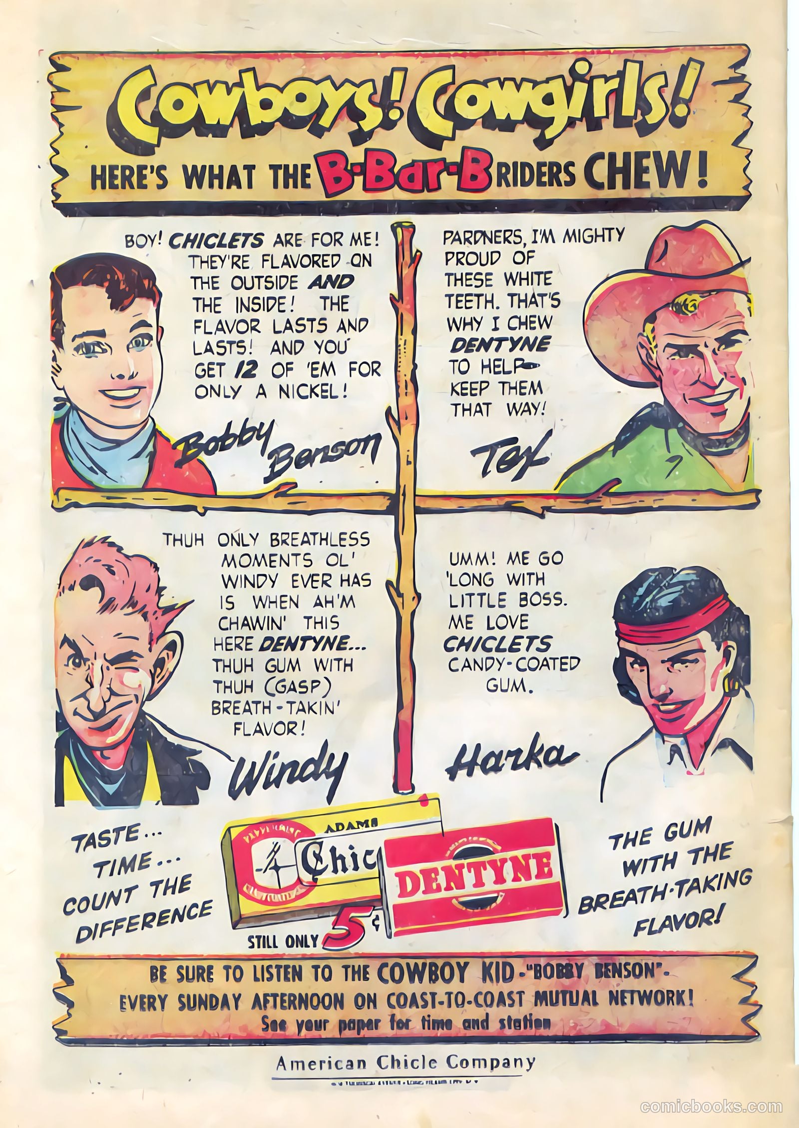 Bobby Benson's B-Bar-B Riders #15 (1952) — page 34 of 36