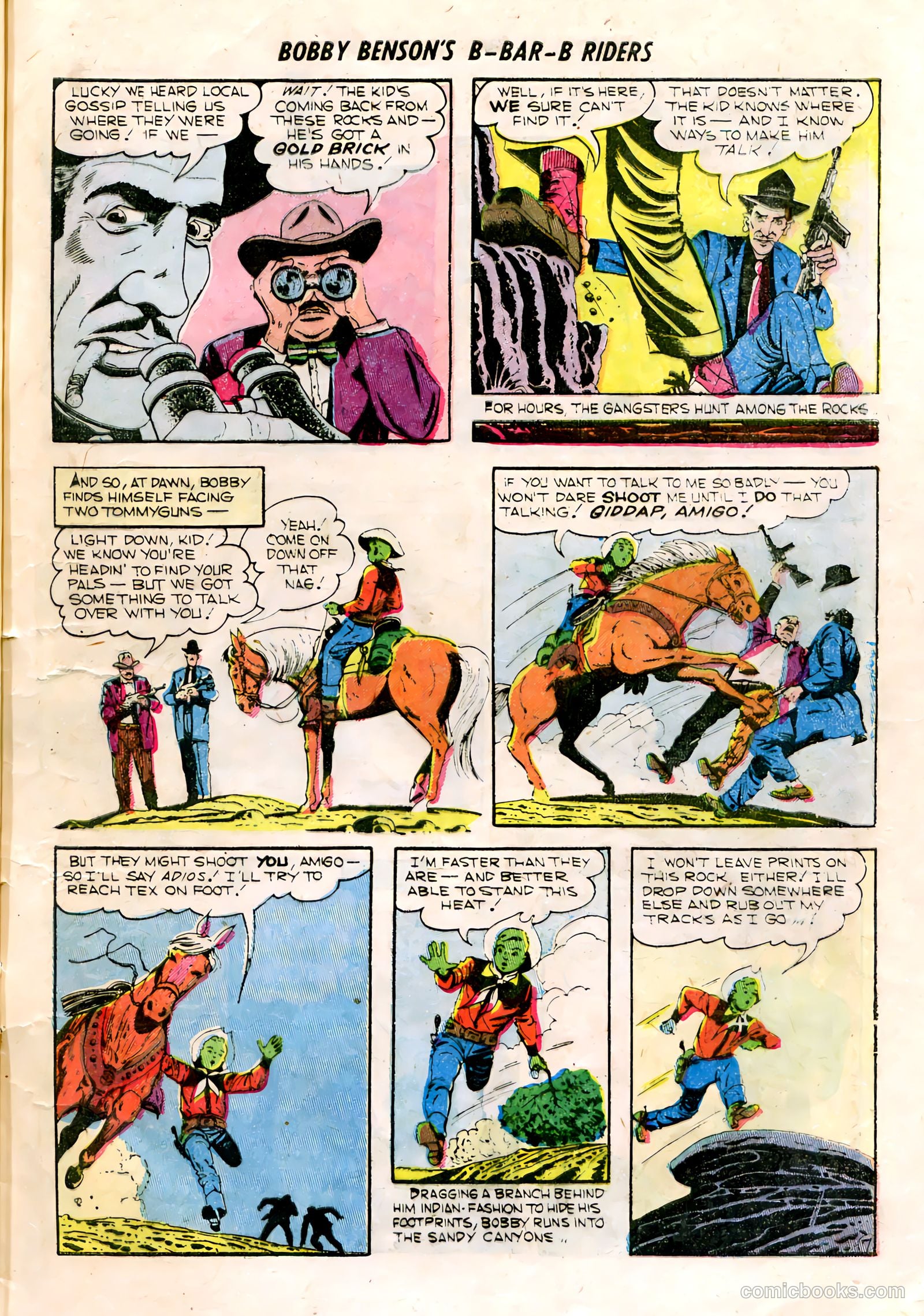 Bobby Benson's B-Bar-B Riders #16 (1952) — page 9 of 36