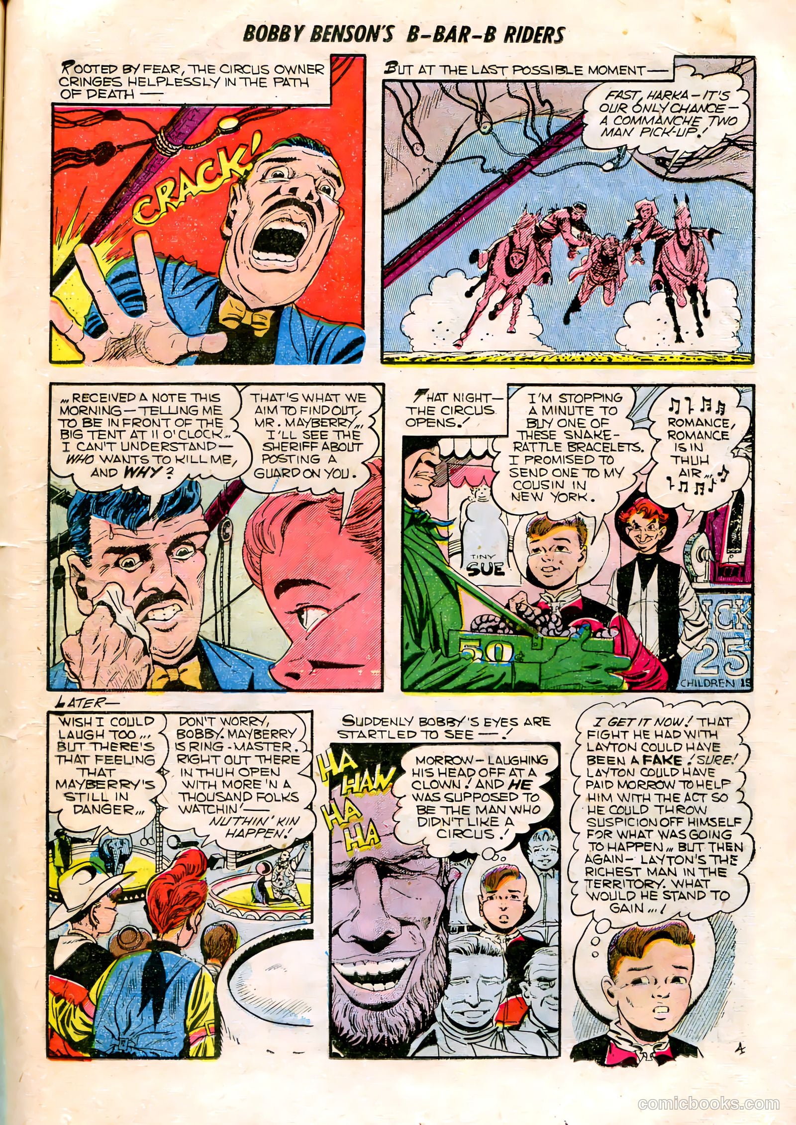 Bobby Benson's B-Bar-B Riders #16 (1952) — page 15 of 36