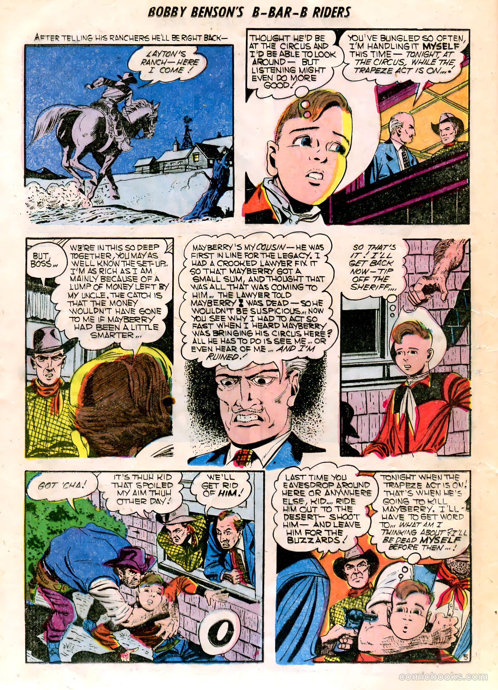 Bobby Benson's B-Bar-B Riders #16 (1952) — page 16 of 36