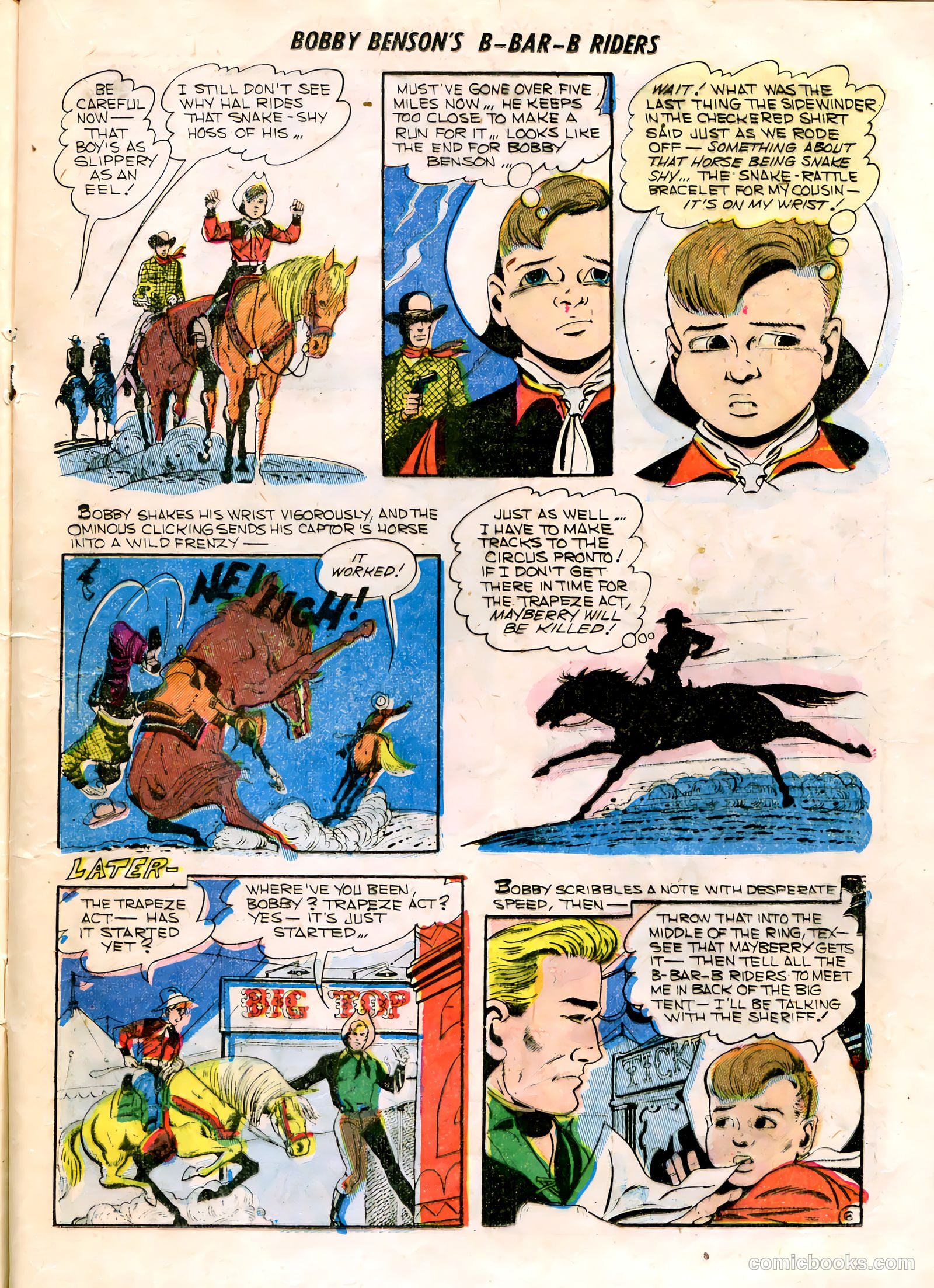 Bobby Benson's B-Bar-B Riders #16 (1952) — page 17 of 36
