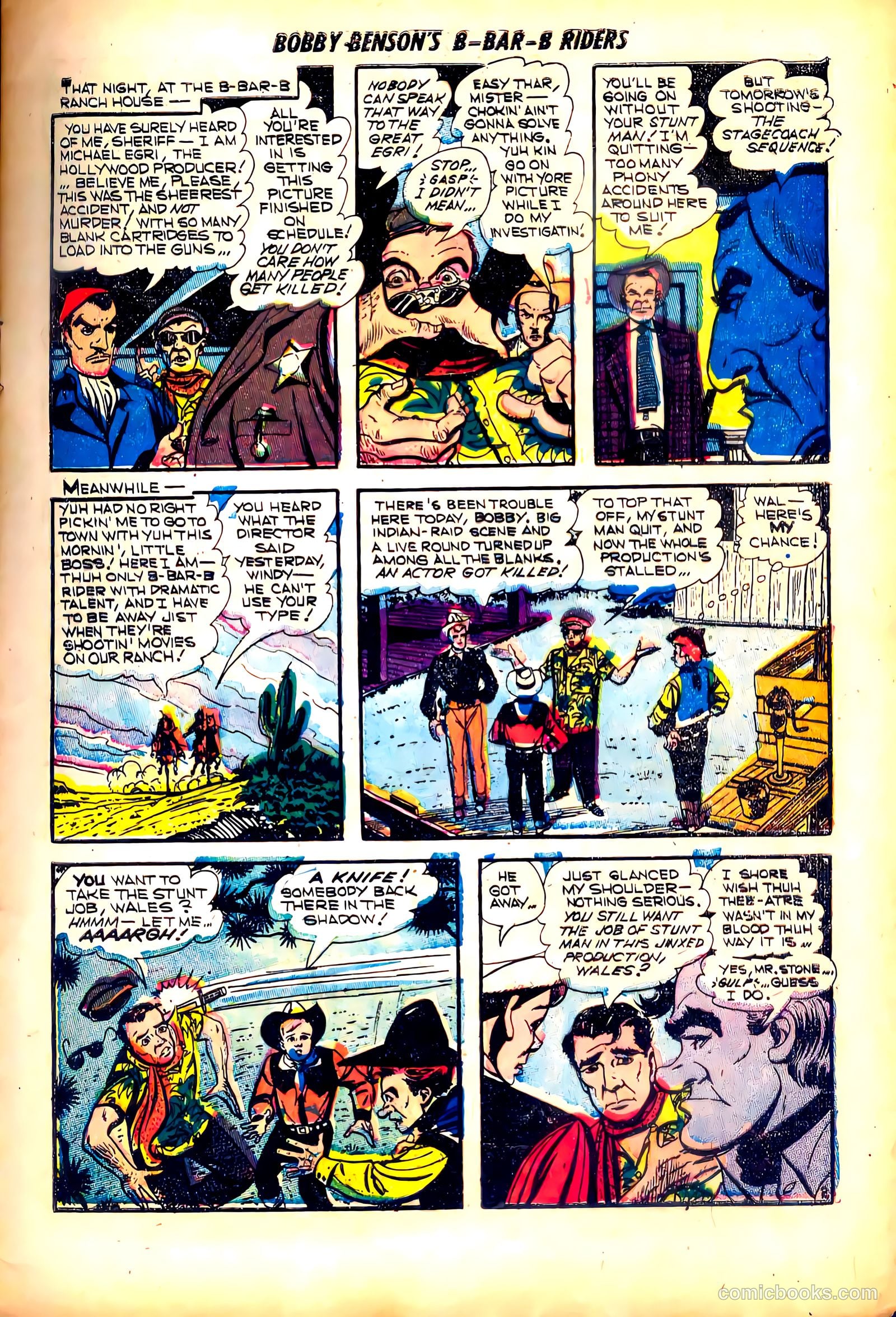 Bobby Benson's B-Bar-B Riders #17 (1952) — page 13 of 36