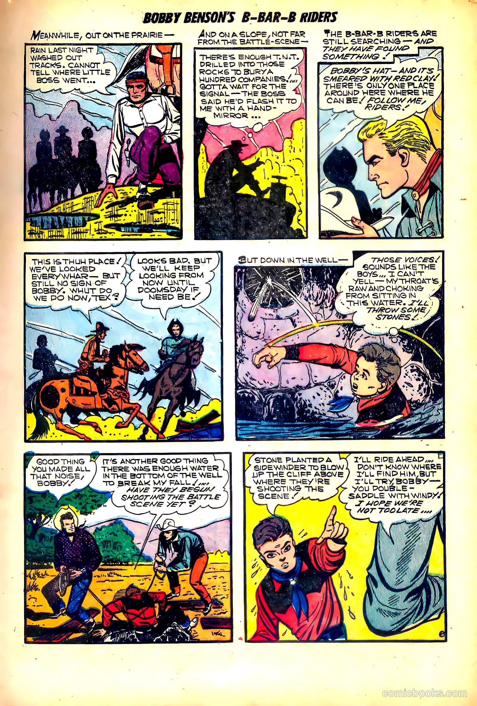 Bobby Benson's B-Bar-B Riders #17 (1952) — page 17 of 36