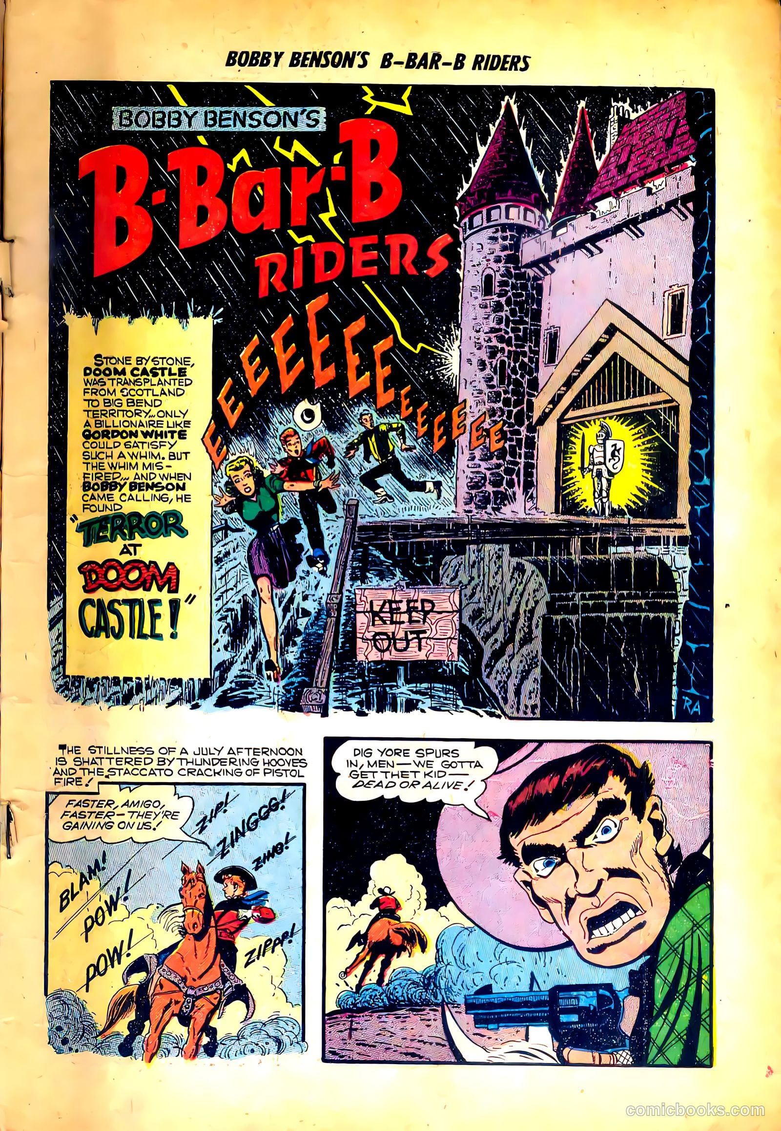 Bobby Benson's B-Bar-B Riders #18 (1953) — page 3 of 36