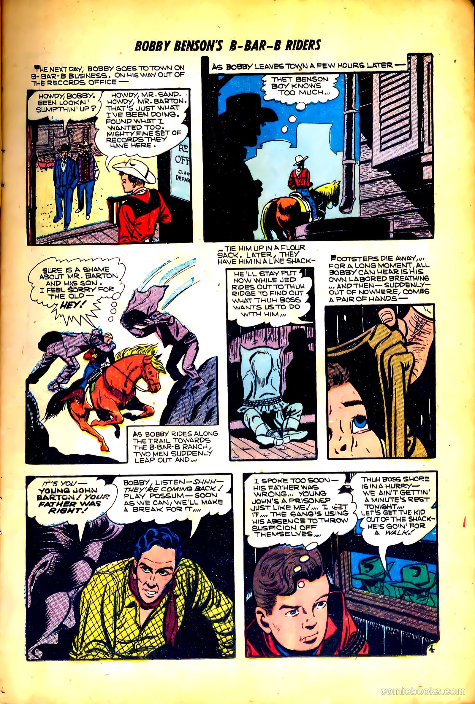 Bobby Benson's B-Bar-B Riders #18 (1953) — page 13 of 36