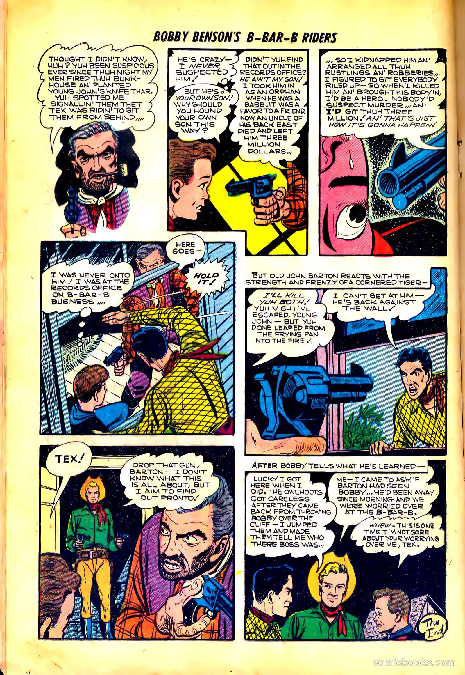Bobby Benson's B-Bar-B Riders #18 (1953) — page 16 of 36
