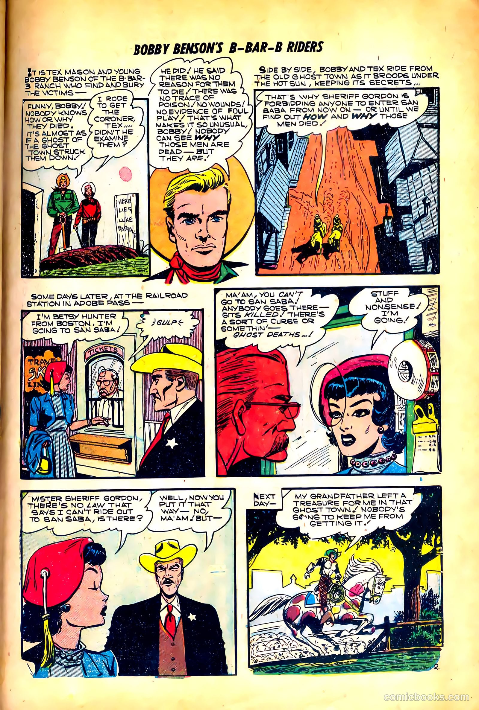 Bobby Benson's B-Bar-B Riders #18 (1953) — page 27 of 36