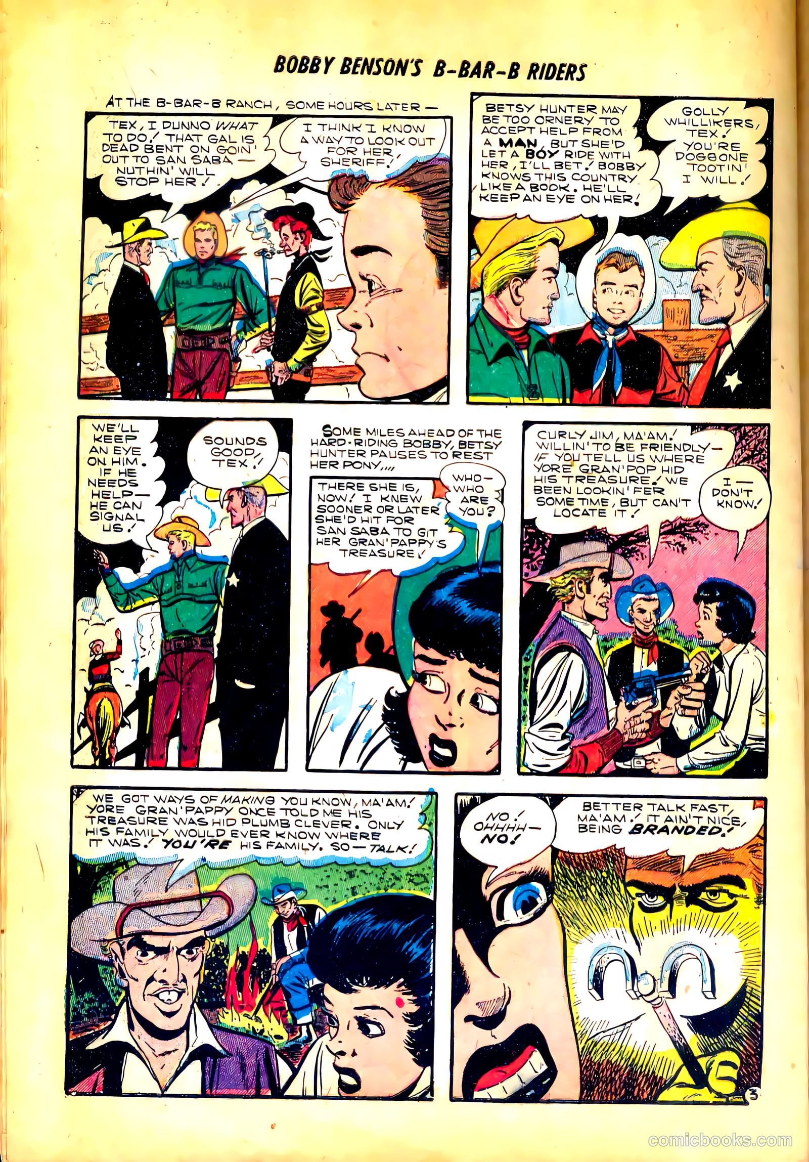 Bobby Benson's B-Bar-B Riders #18 (1953) — page 28 of 36